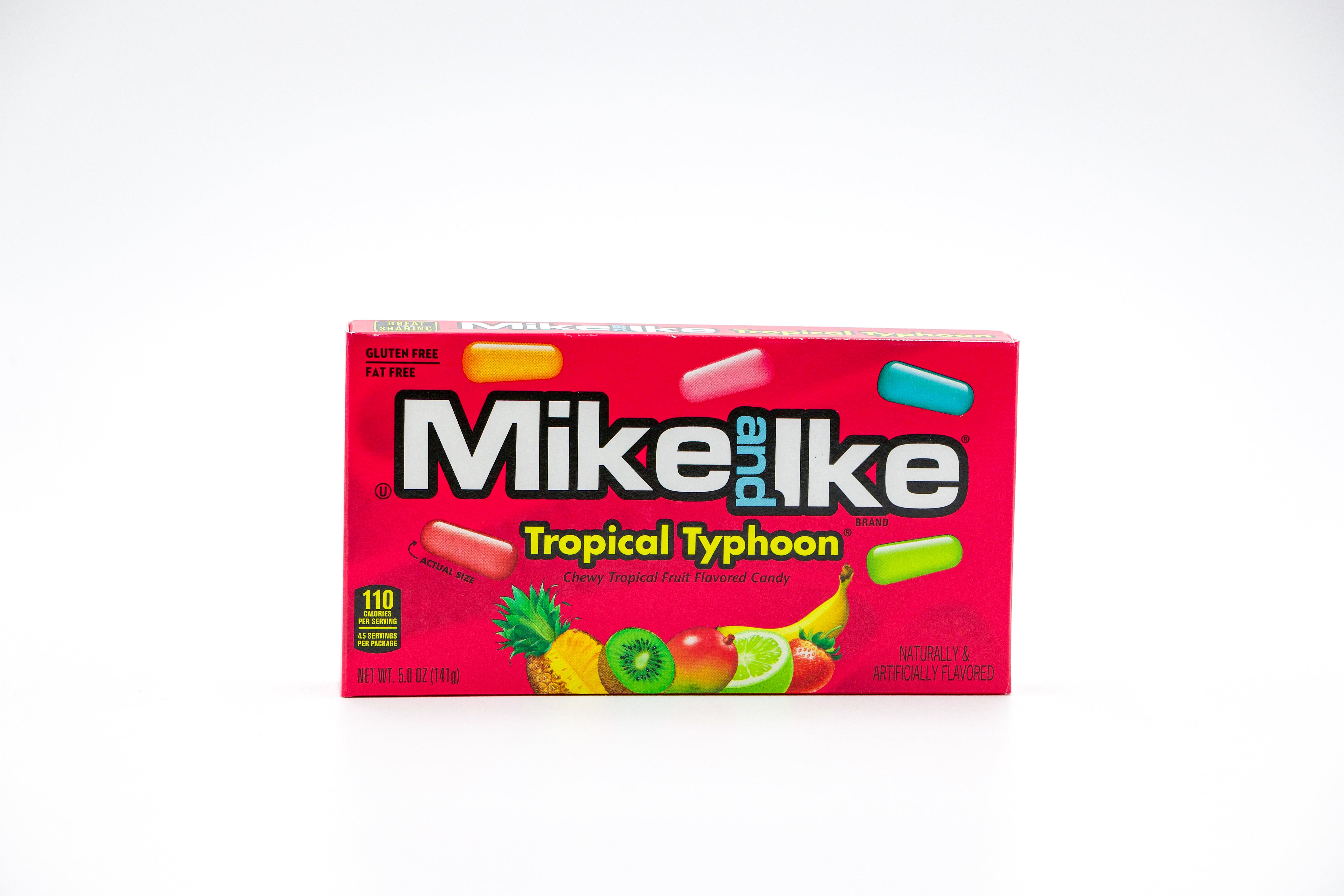 Mike and Ike Tropical Typhoon, Kaubonbons mit tropischen Fruchtgeschmack, VPE: 1x141g