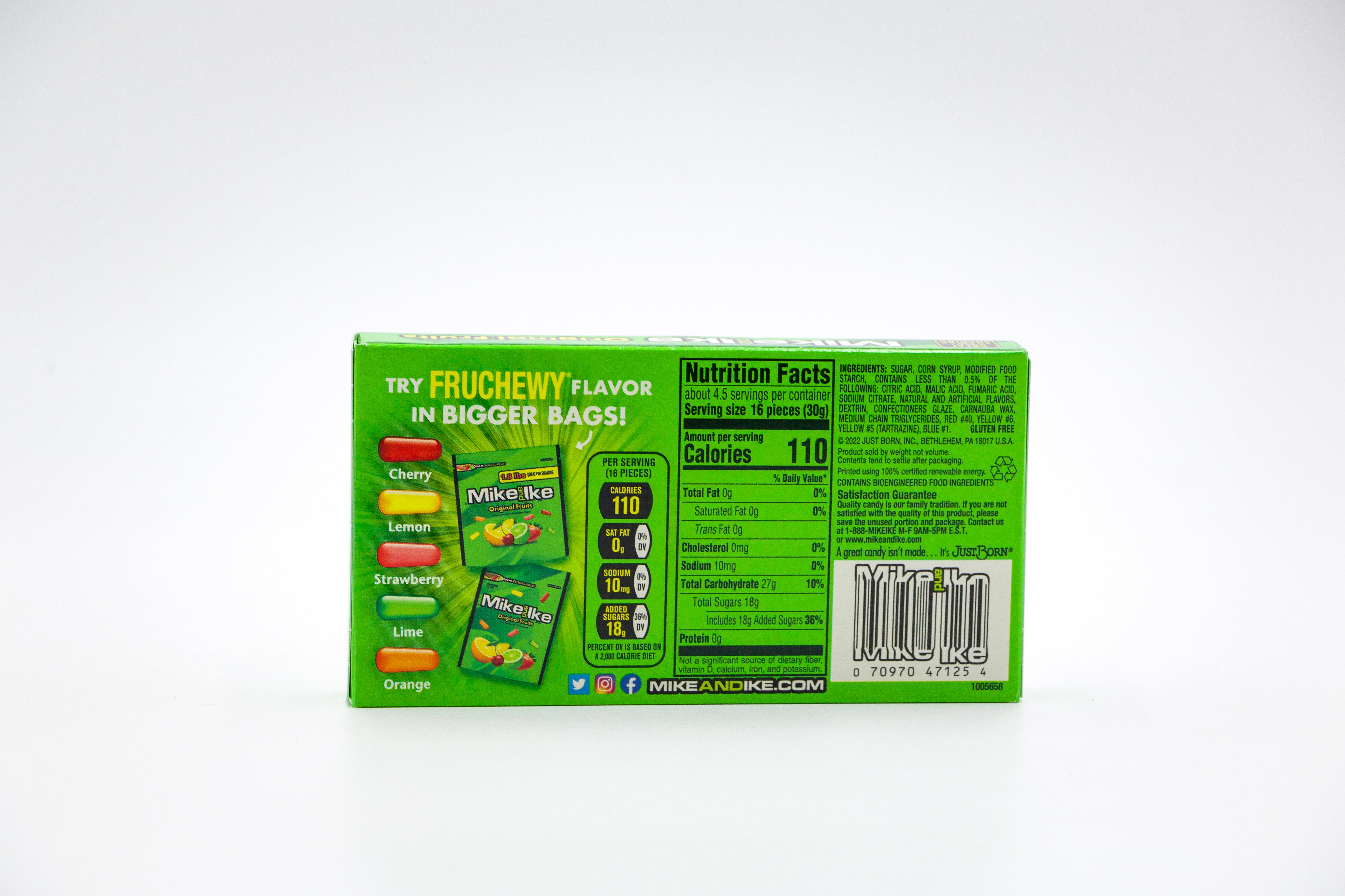 Mike and Ike Original Fruits, Kaubonbons mit Fruchtgeschmack, VPE: 1x141g
