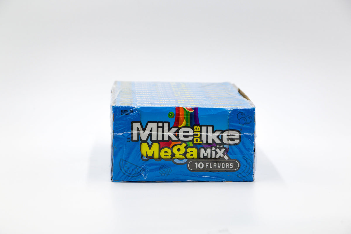 Mike and Ike Mega Mix 10 flavours , Kaubonbons mit 10 verschiedenen Fruchtgeschmäckern, VPE: 1x141g