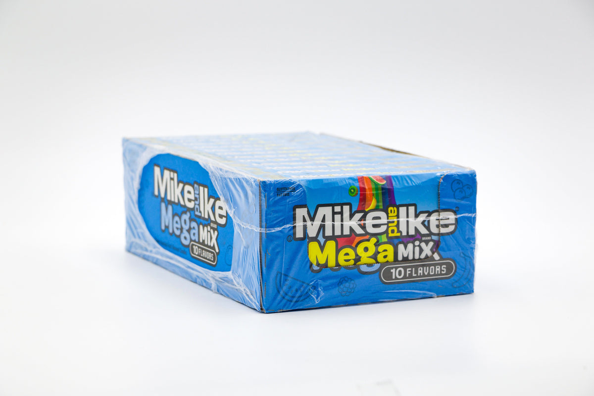 Mike and Ike Mega Mix 10 flavours , Kaubonbons mit 10 verschiedenen Fruchtgeschmäckern, VPE: 1x141g