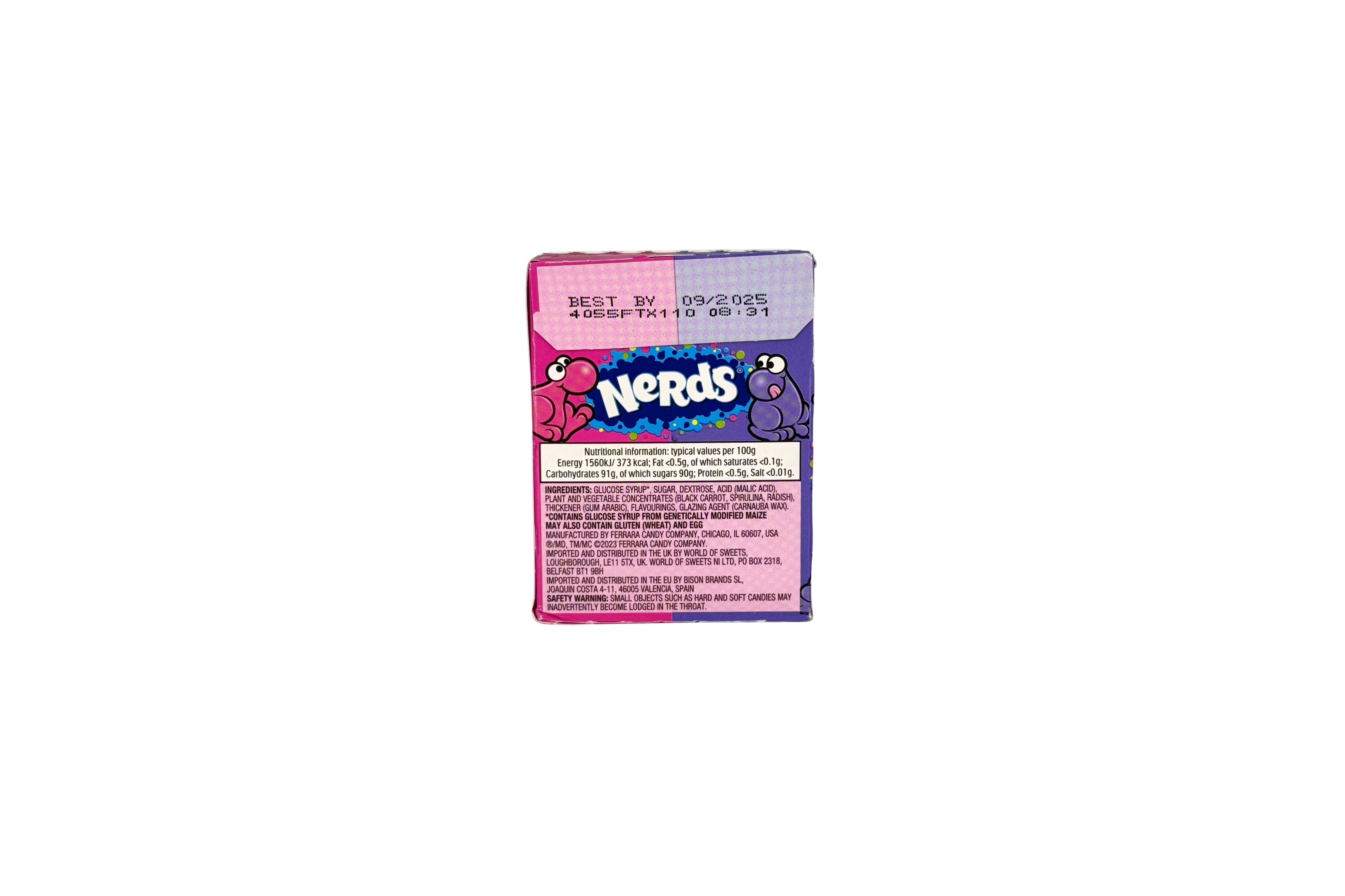 Nerds - Grape/Strawberry, VPE: 46,7g, VKE. 36x46,7g