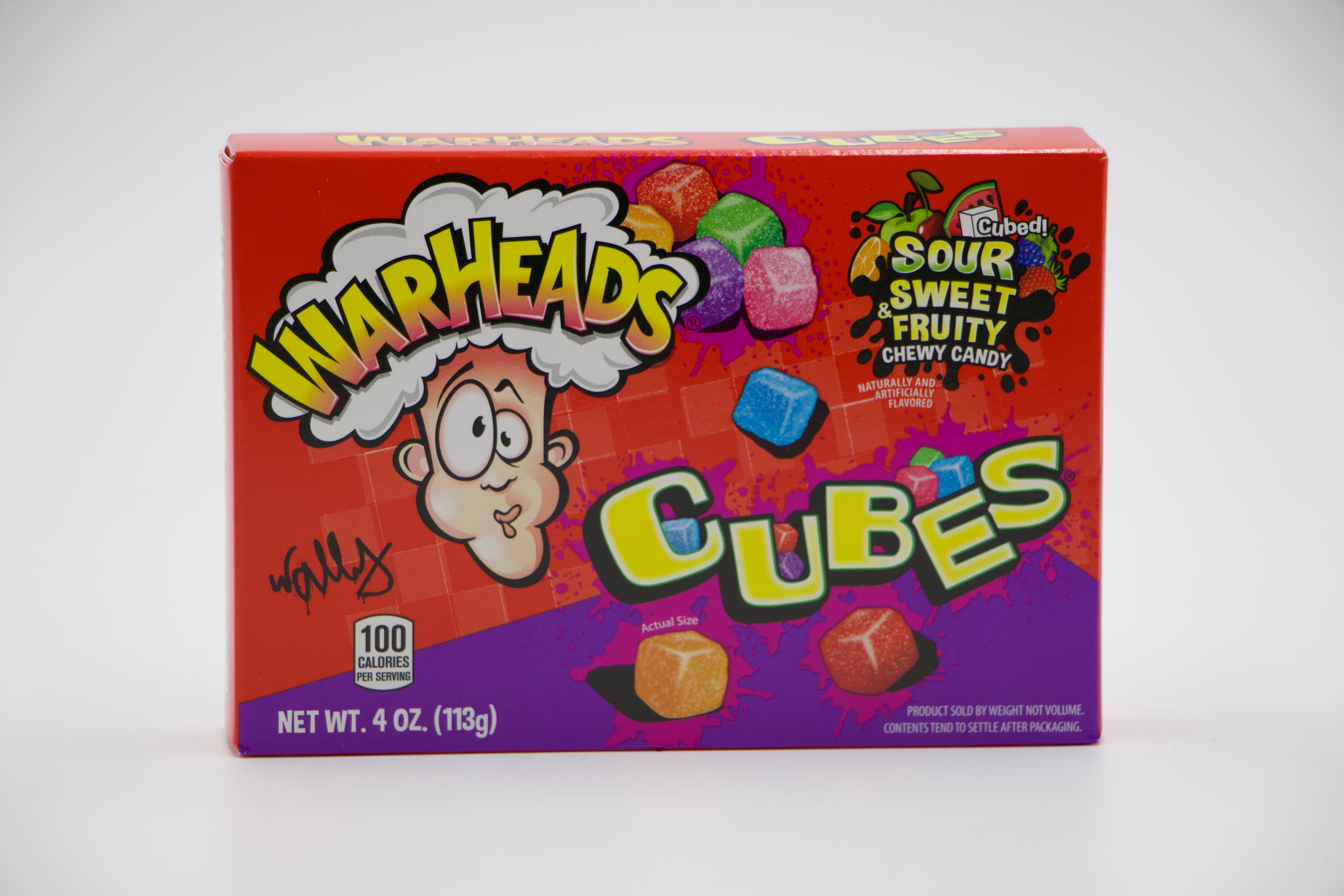 Warheads Chewy Cubes Theater Box, VPE: 113g, VKE: 12x113g