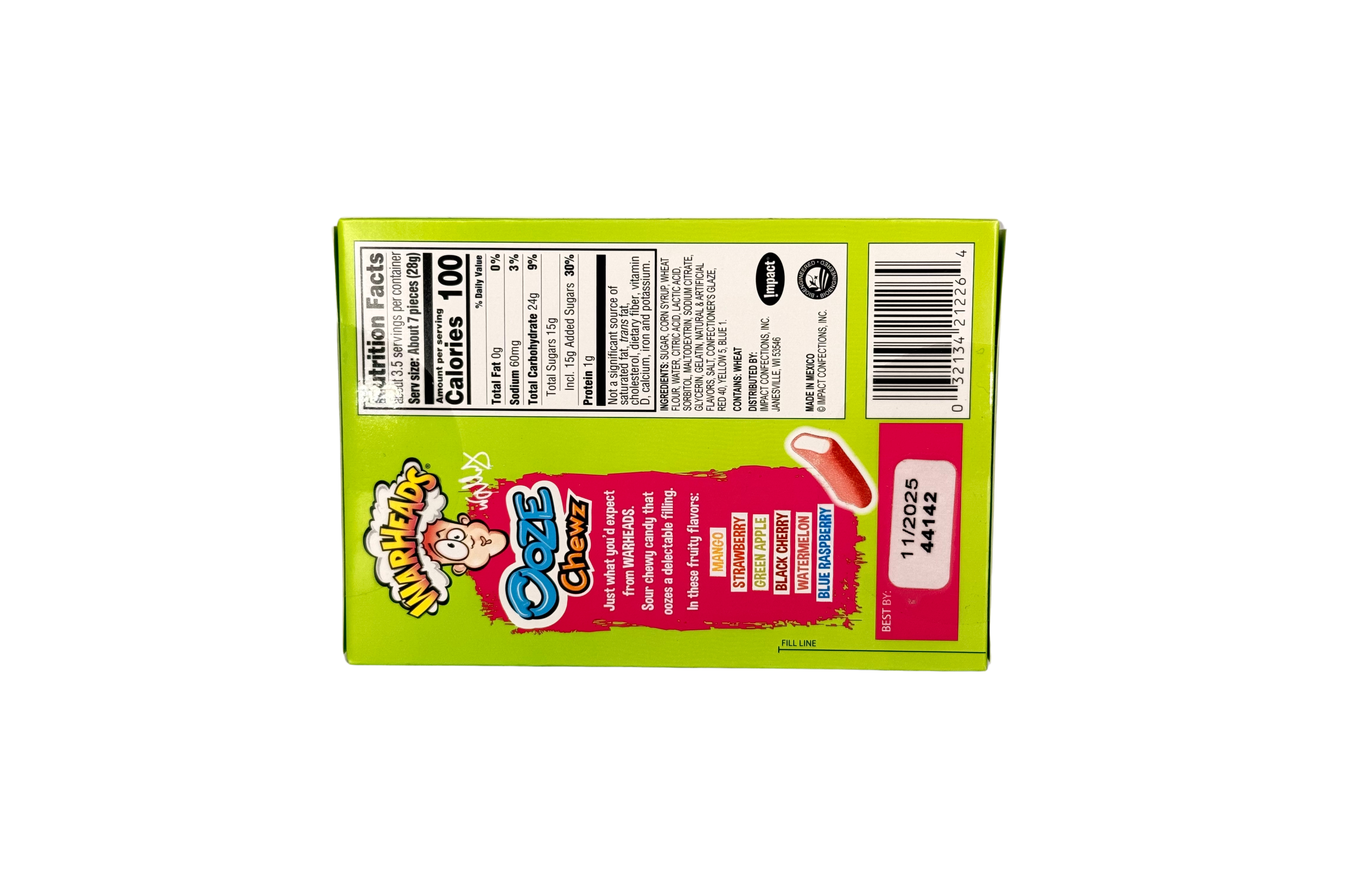 Warheads Chewy Ooze Theater Box, VPE: 99g, VKE: 12x99g