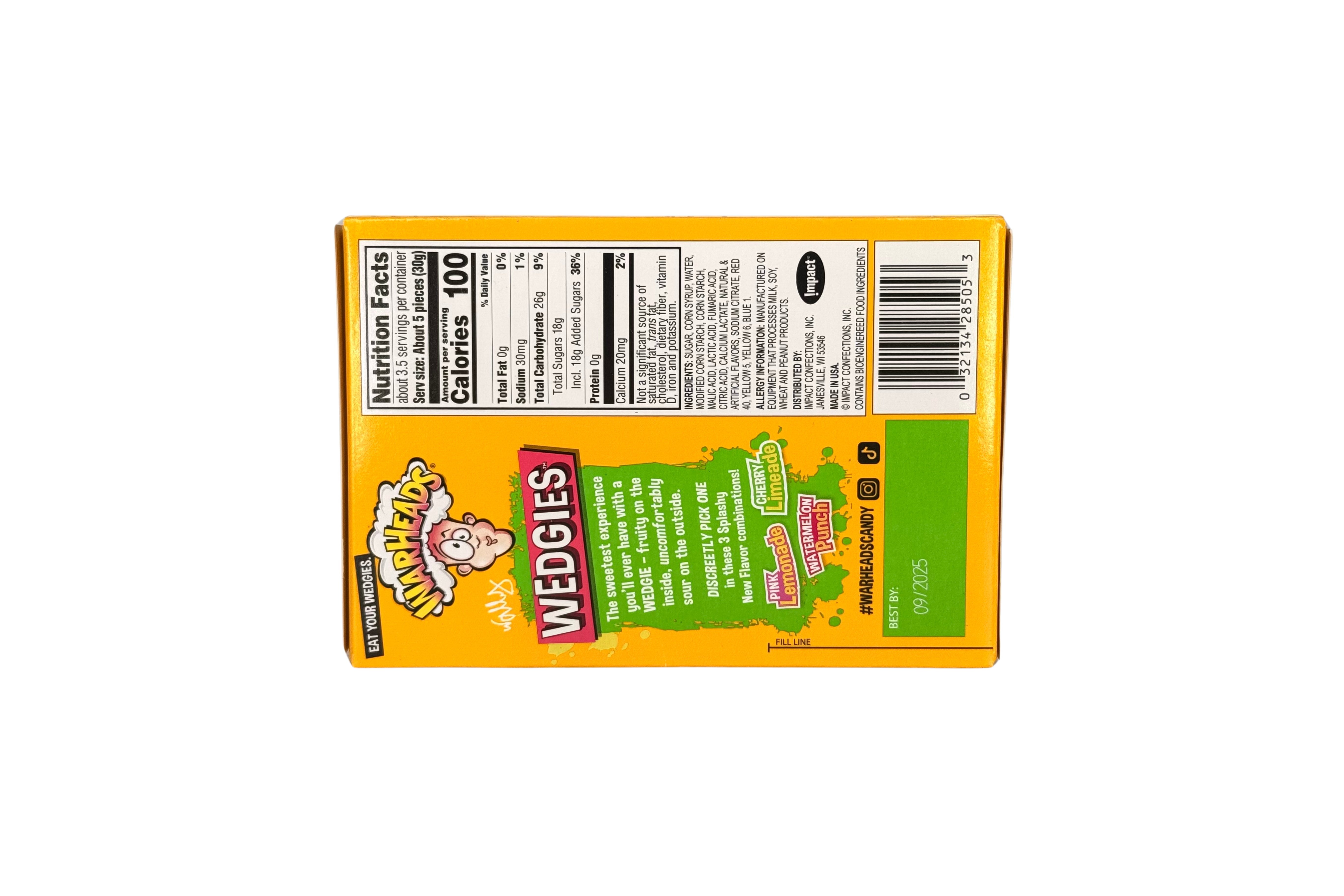 Warheads Wedgies Theater Box VPE: 99g, VKE: 12x99g
