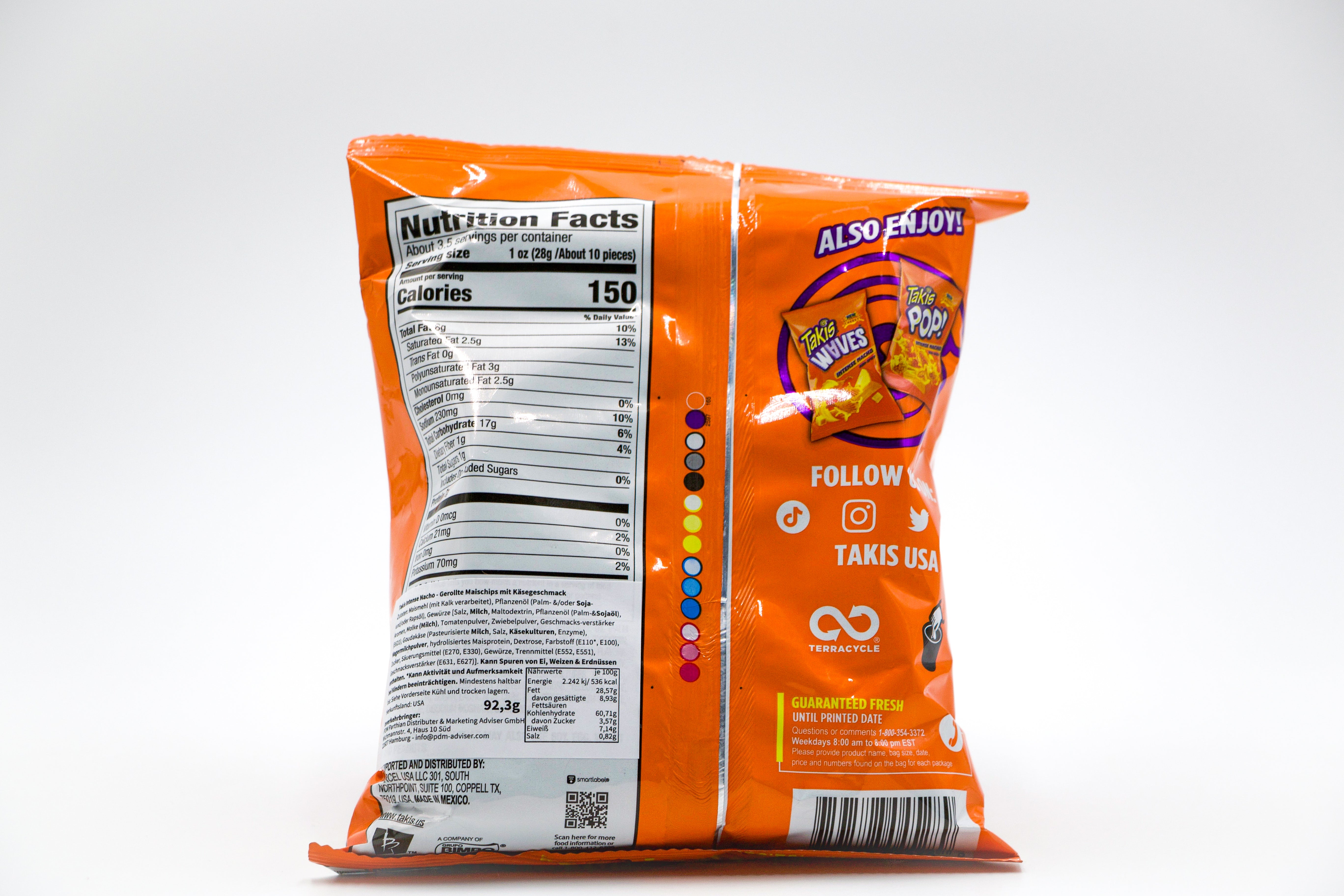Takis Intense Nacho Cheese, VPE: 92,3g, VKE: 20x92,3g