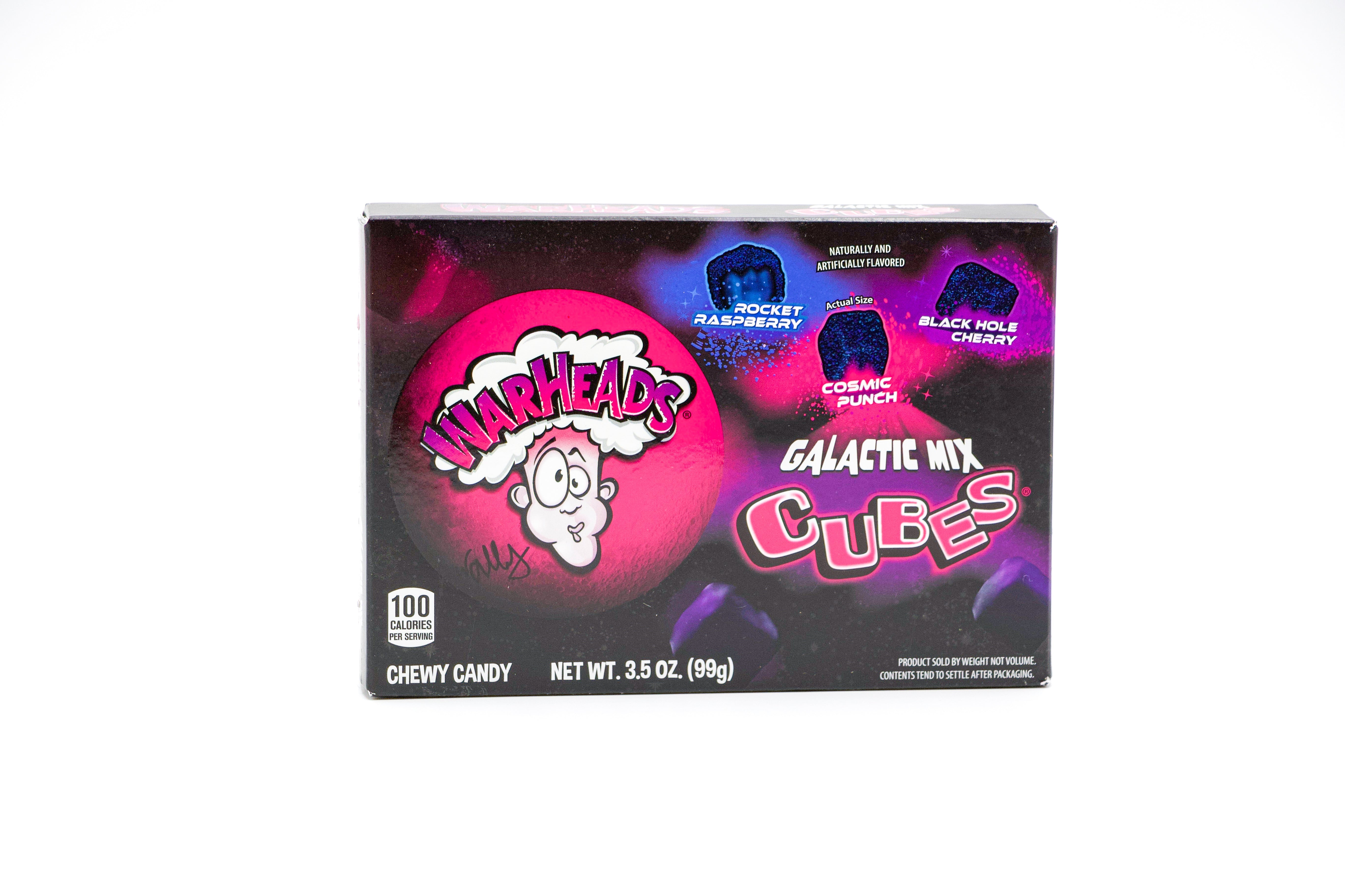 Warheads Galactic Mix Cubes Theater Box, VPE: 99g, VKE: 12x99g