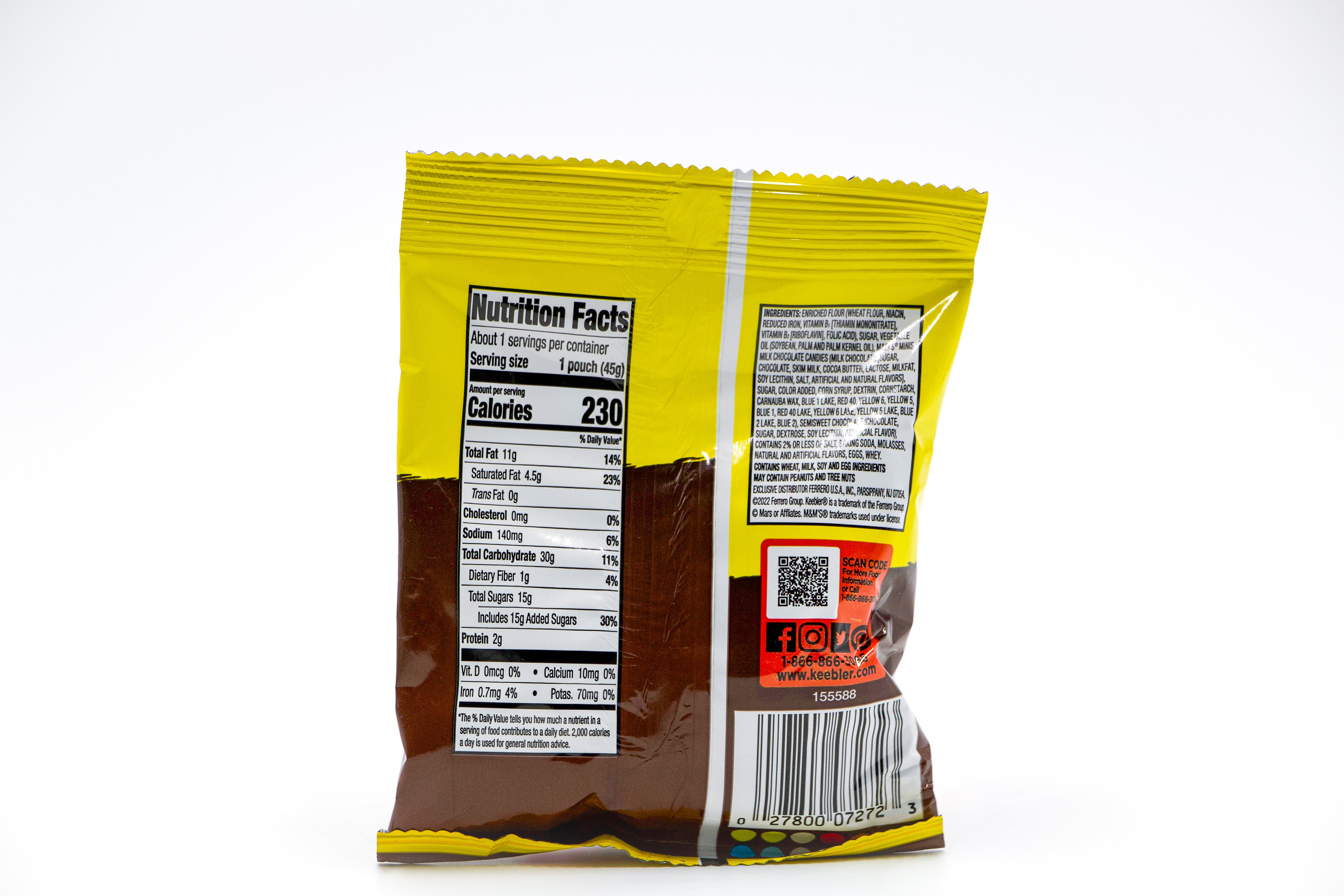 Keebler M&M´s Bite Size Cookies, VPE: 45g, VKE: 30x45g