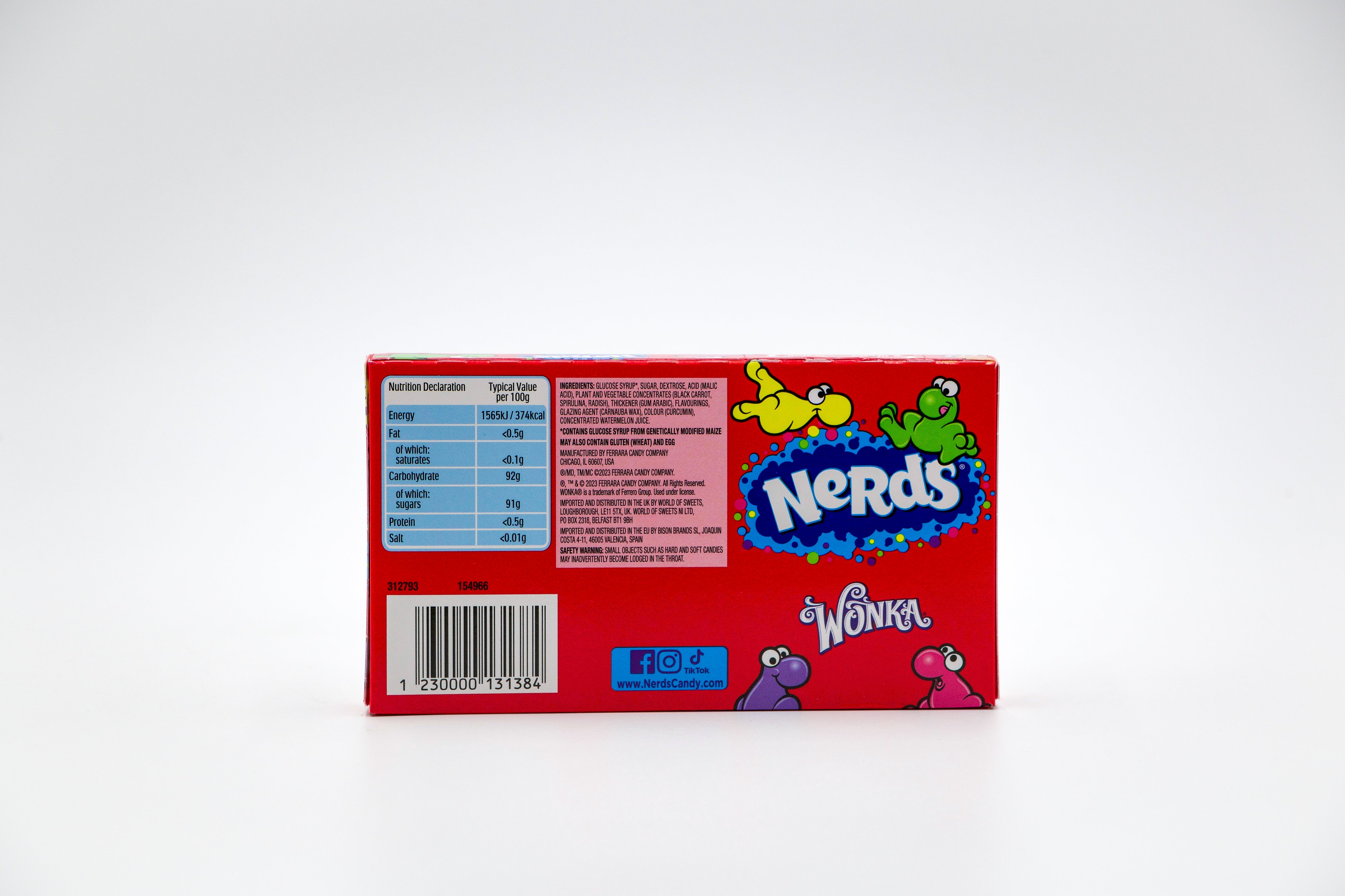 Nerds Rainbow Theater Box, VPE: 141,7g, VKE: 12x141,7g