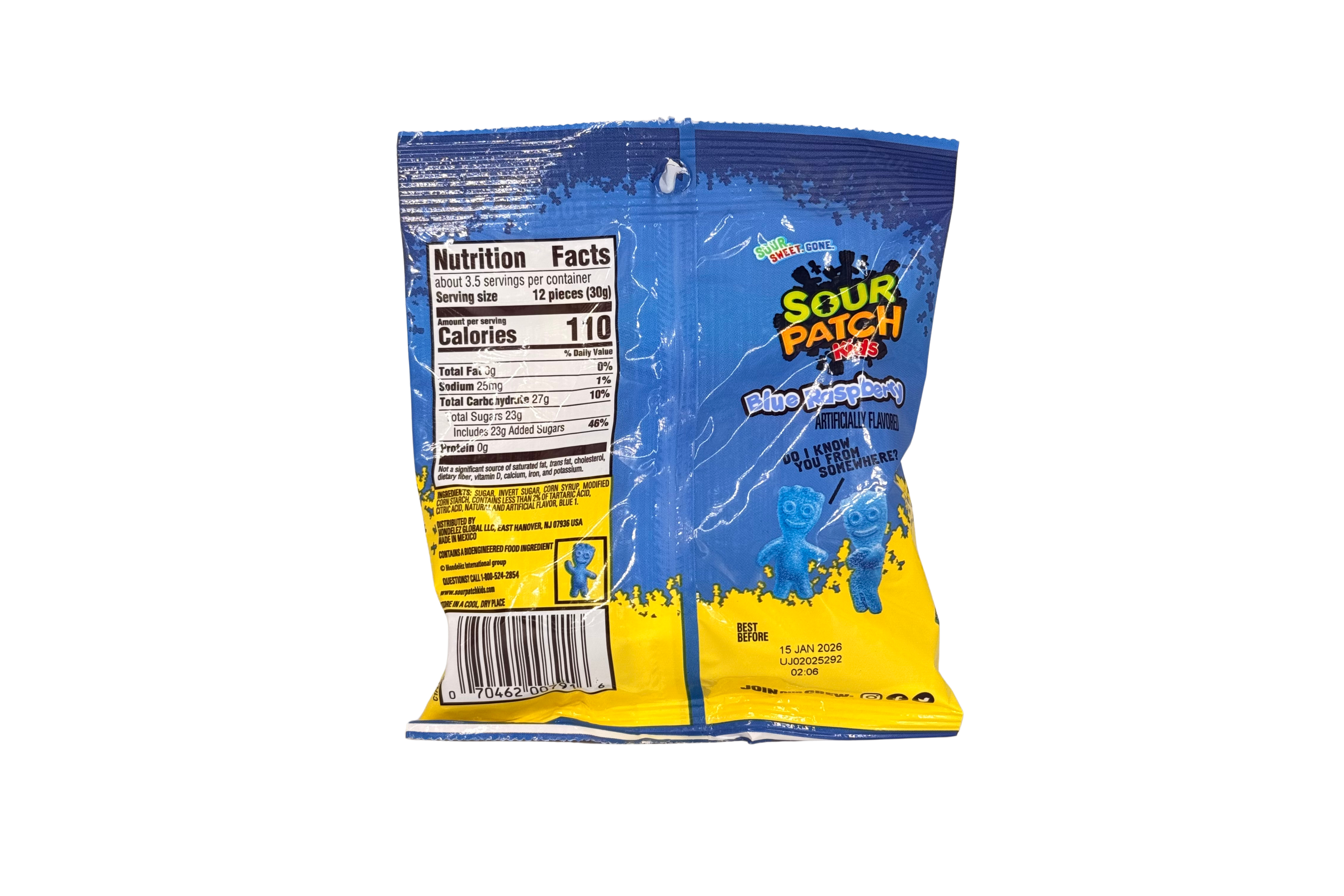 Sour Patch Kids Blue Raspberry, VPE: 102g, VKE: 12x102g