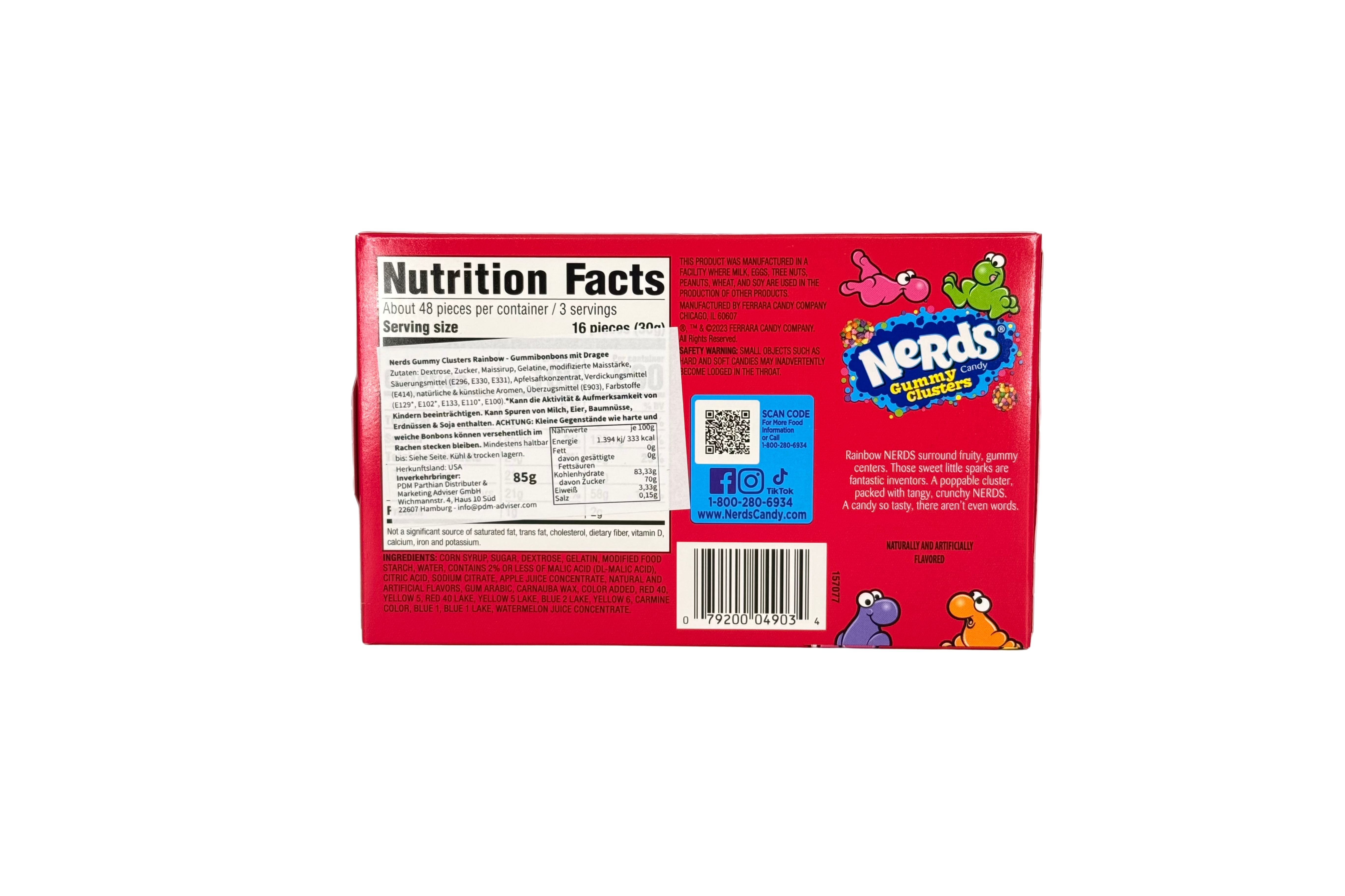 Nerds Gummy Clusters Rainbow, VPE: 85g, VKE: 12x85g