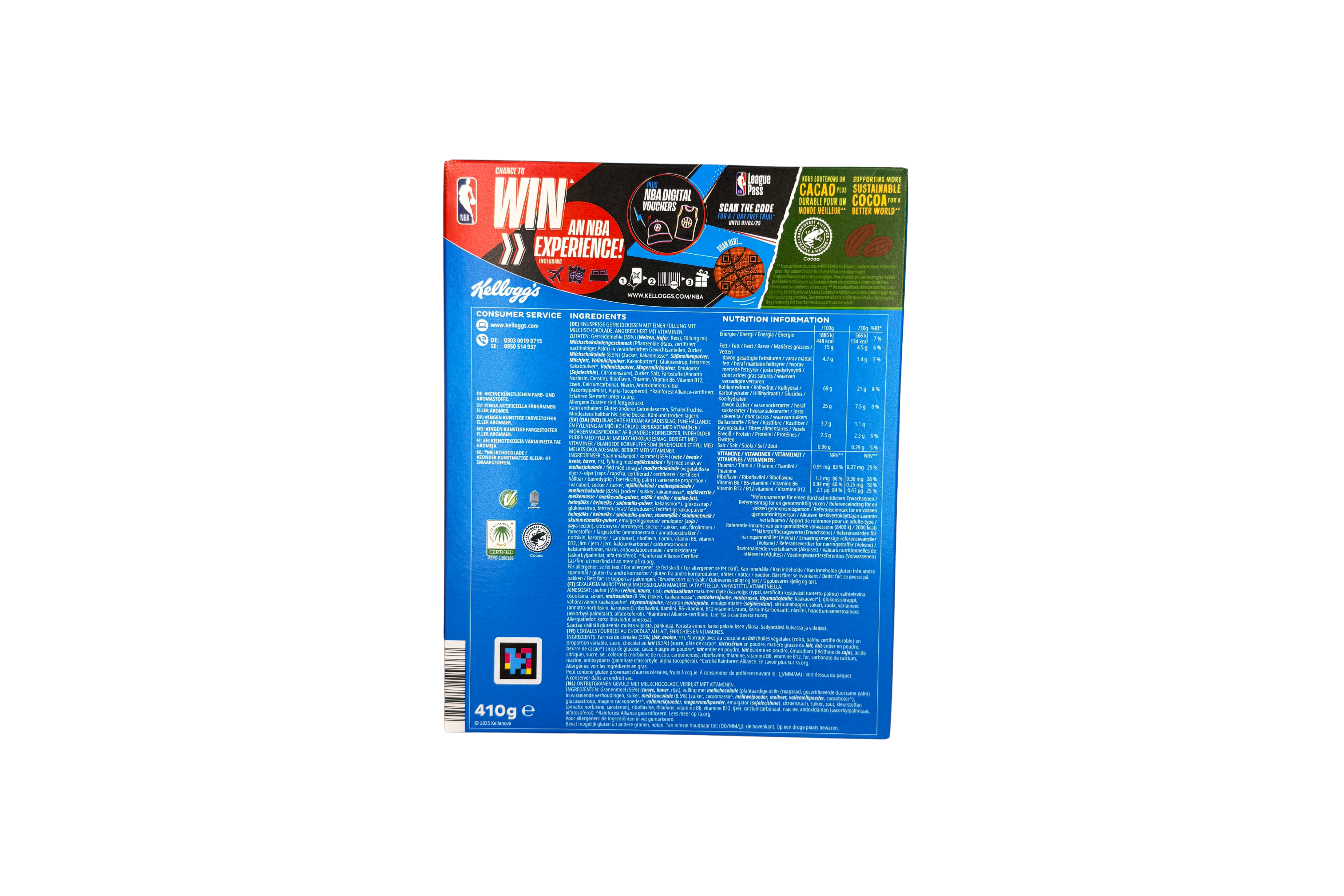 Kellogg's Tresor Milk Choco, VPE: 410g, VKE: 10x410g