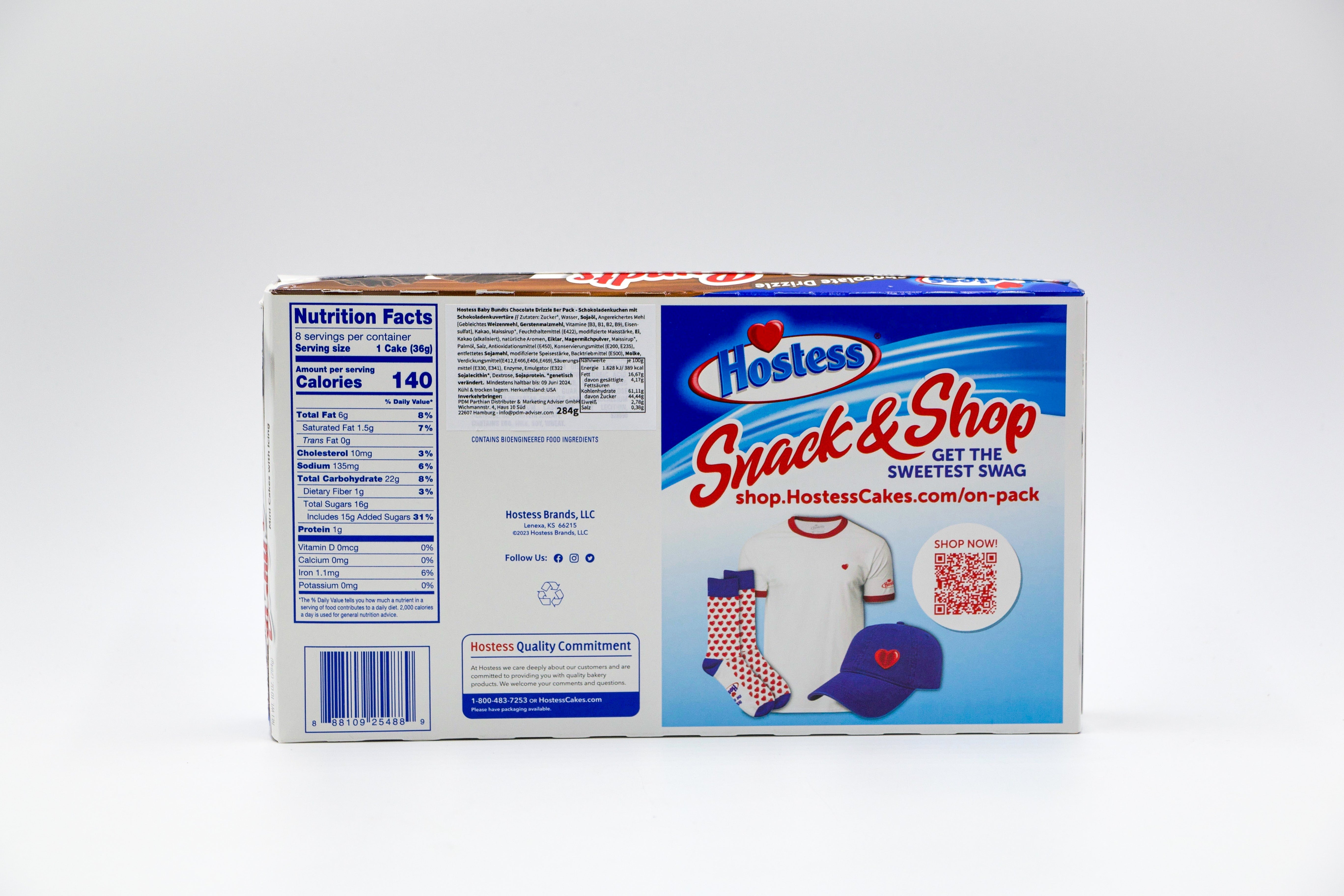 HOSTESS Baby Bundts Chocolate Drizzle, VPE: 284g, VKE: 6x284g