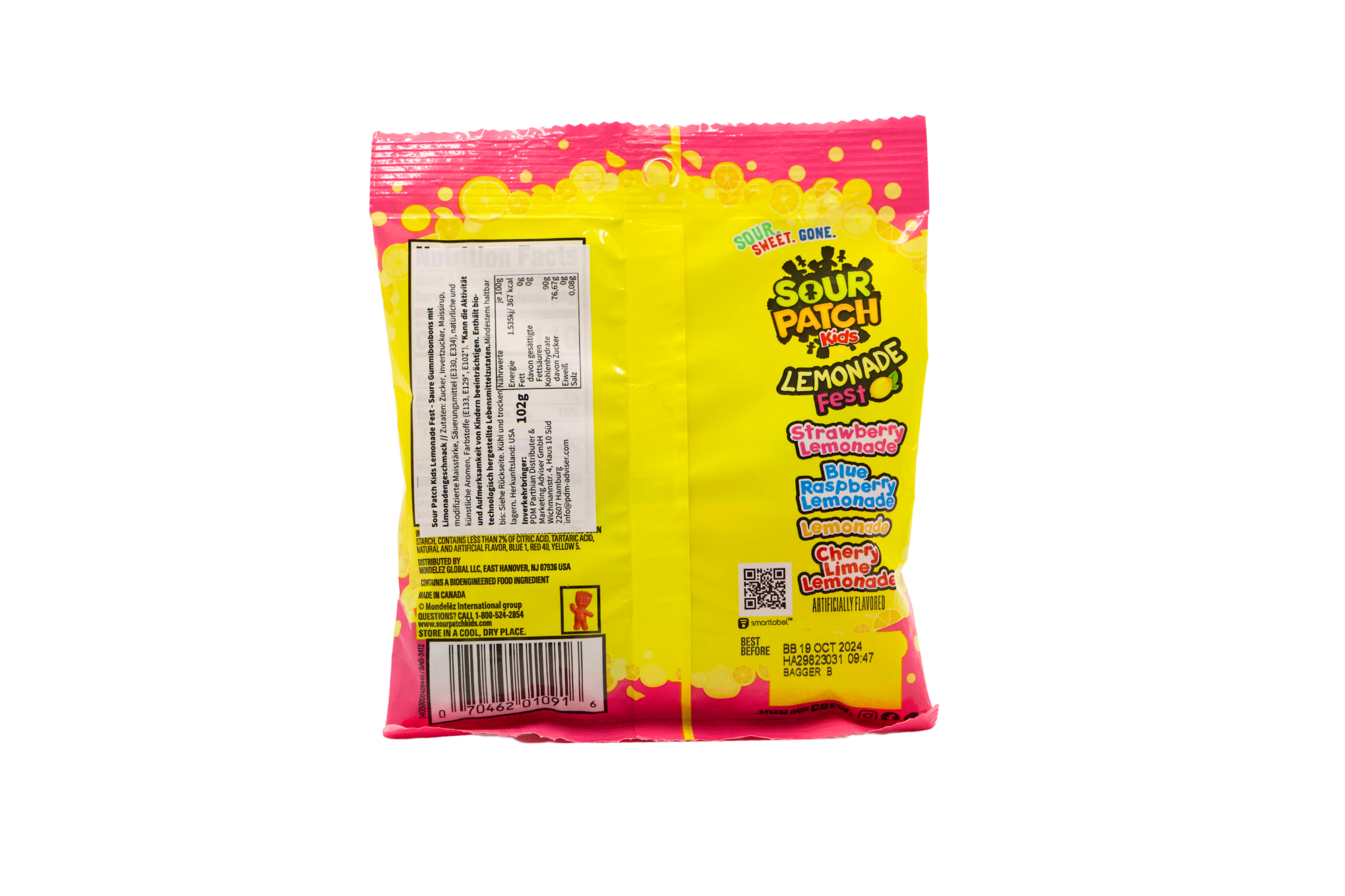 Sour Patch Kids Lemonade, VPE: 102g, VKE: 12x102g