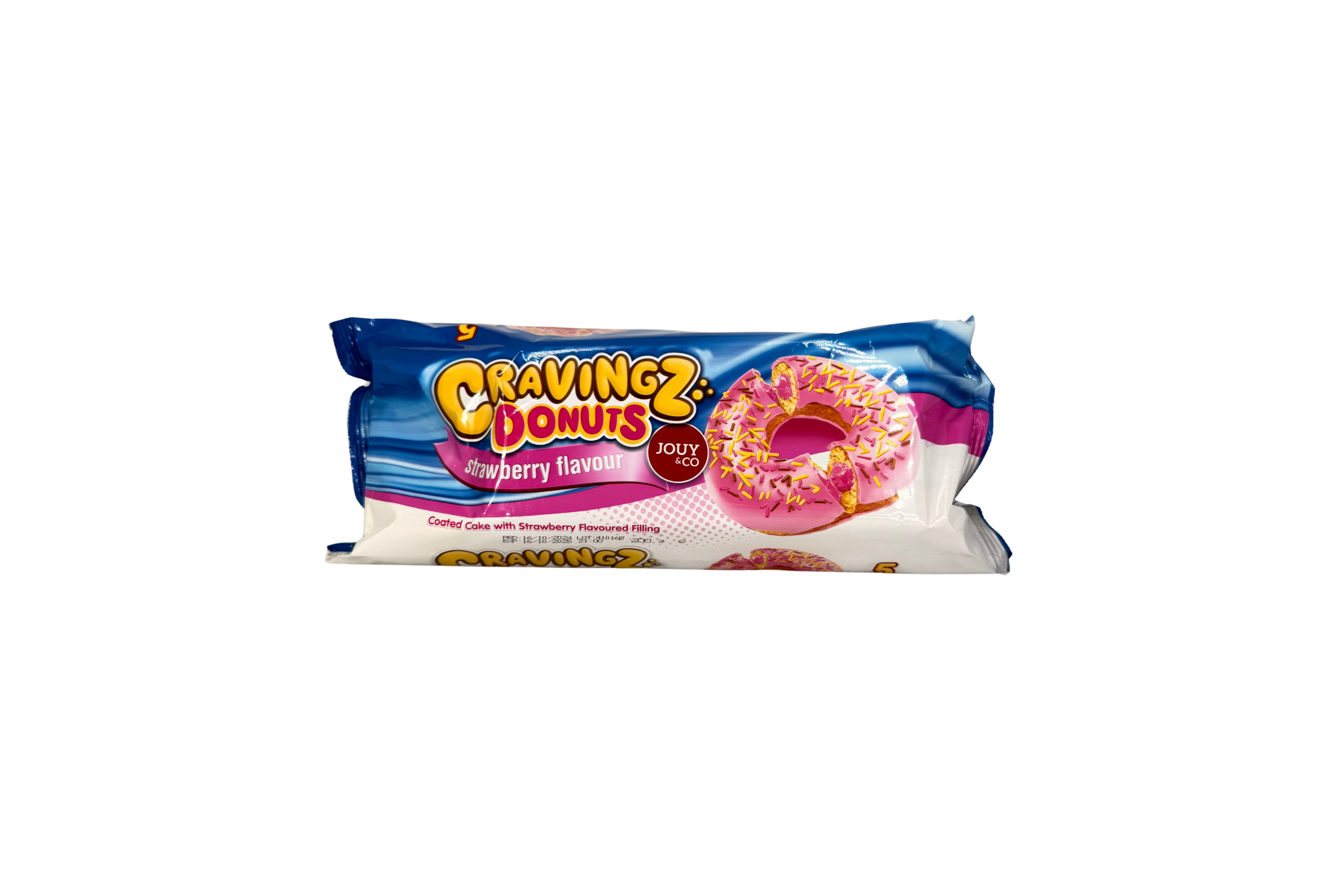 JOUYCO Donuts Strawberry 5 pack, VPE: 200g, VKE: 15x200g