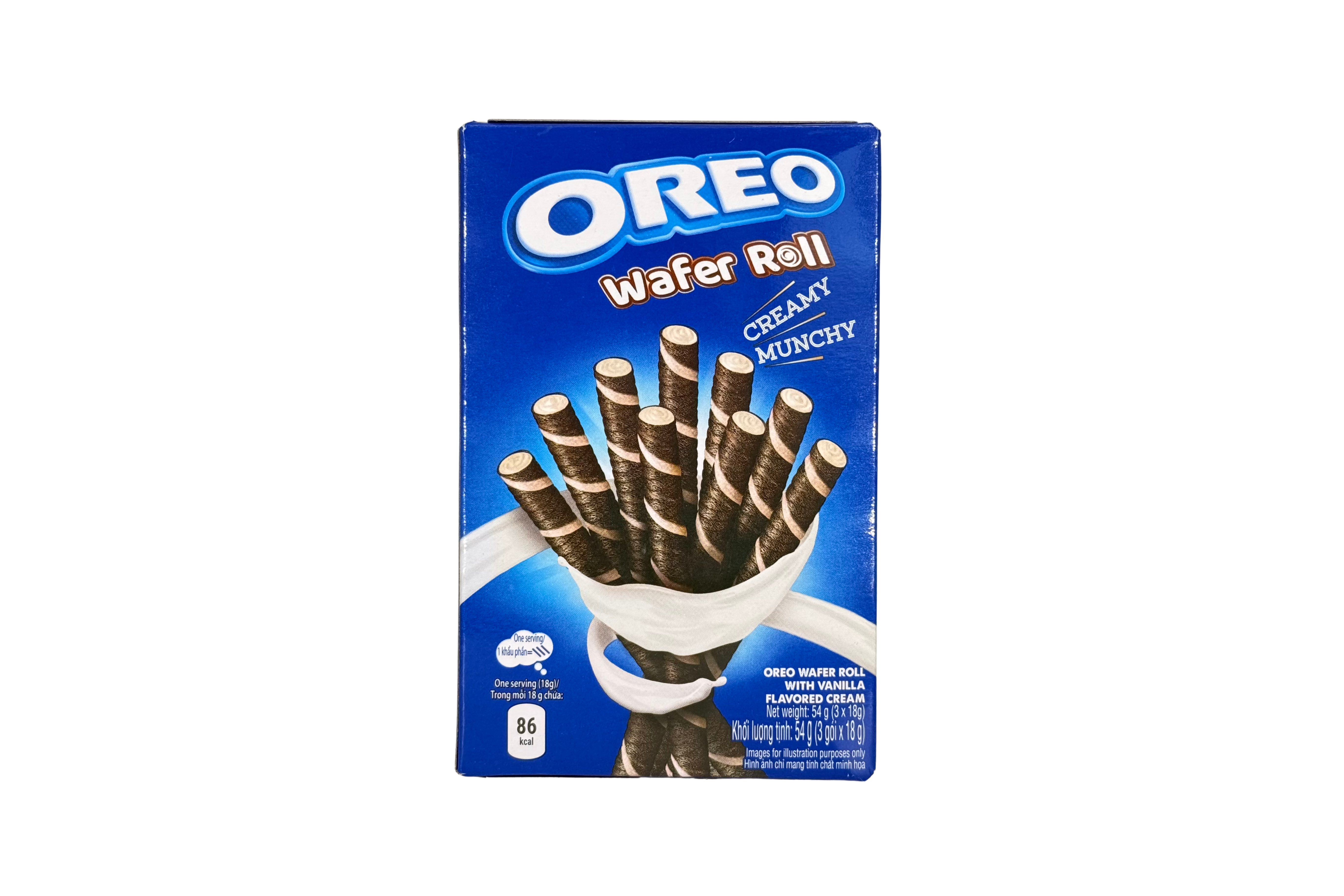 Oreo Wafer Rolls Vanilla, VPE: 54g, VKE: 20x54g