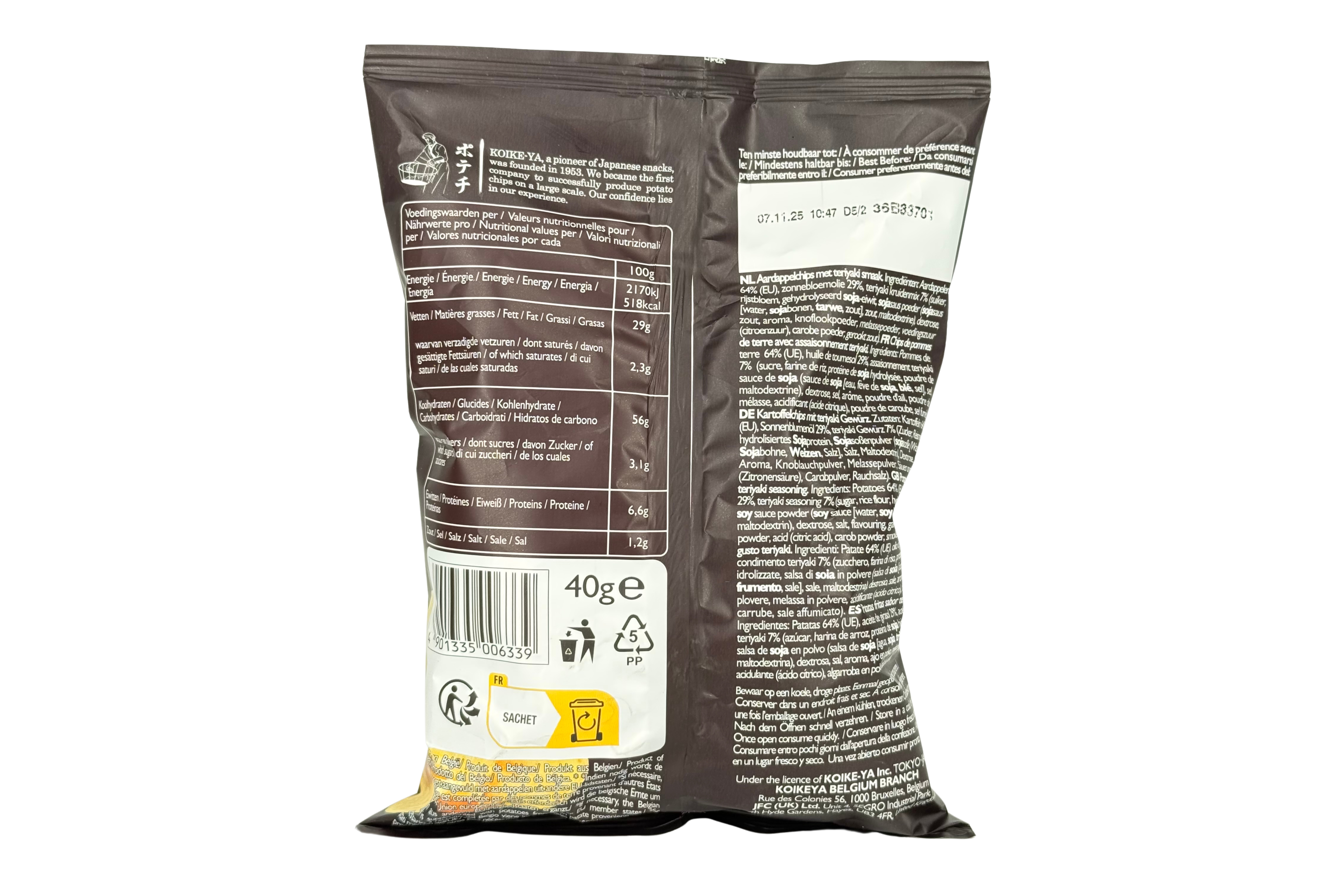 Koike-Ya Potechi Teriyaki, VPE: 40g, VKE: 20x40g