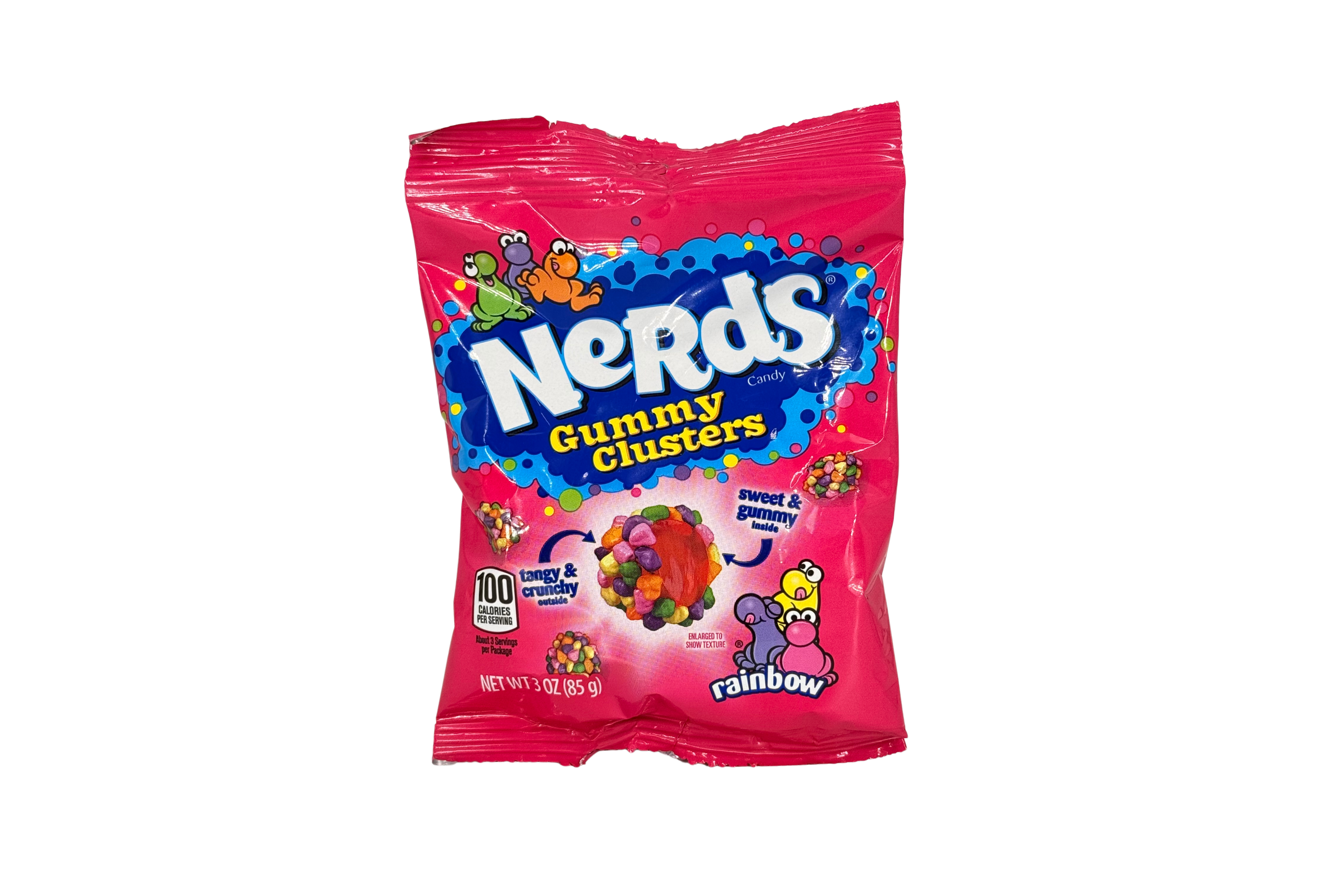 Nerds Rainbow Gummy Cluster PET Bag, VPE: 85g, VKE: 12x85g