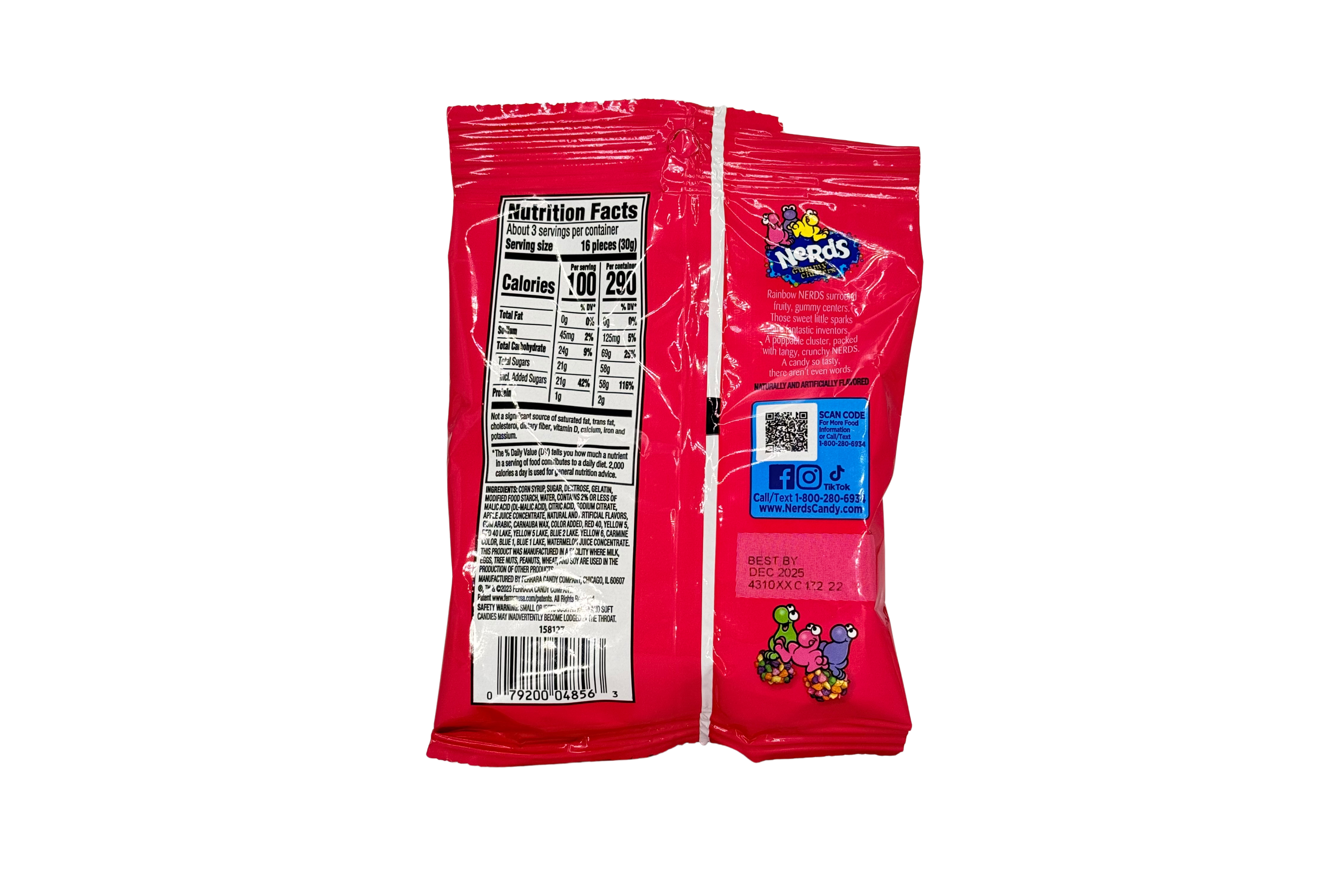 Nerds Rainbow Gummy Cluster PET Bag, VPE: 85g, VKE: 12x85g