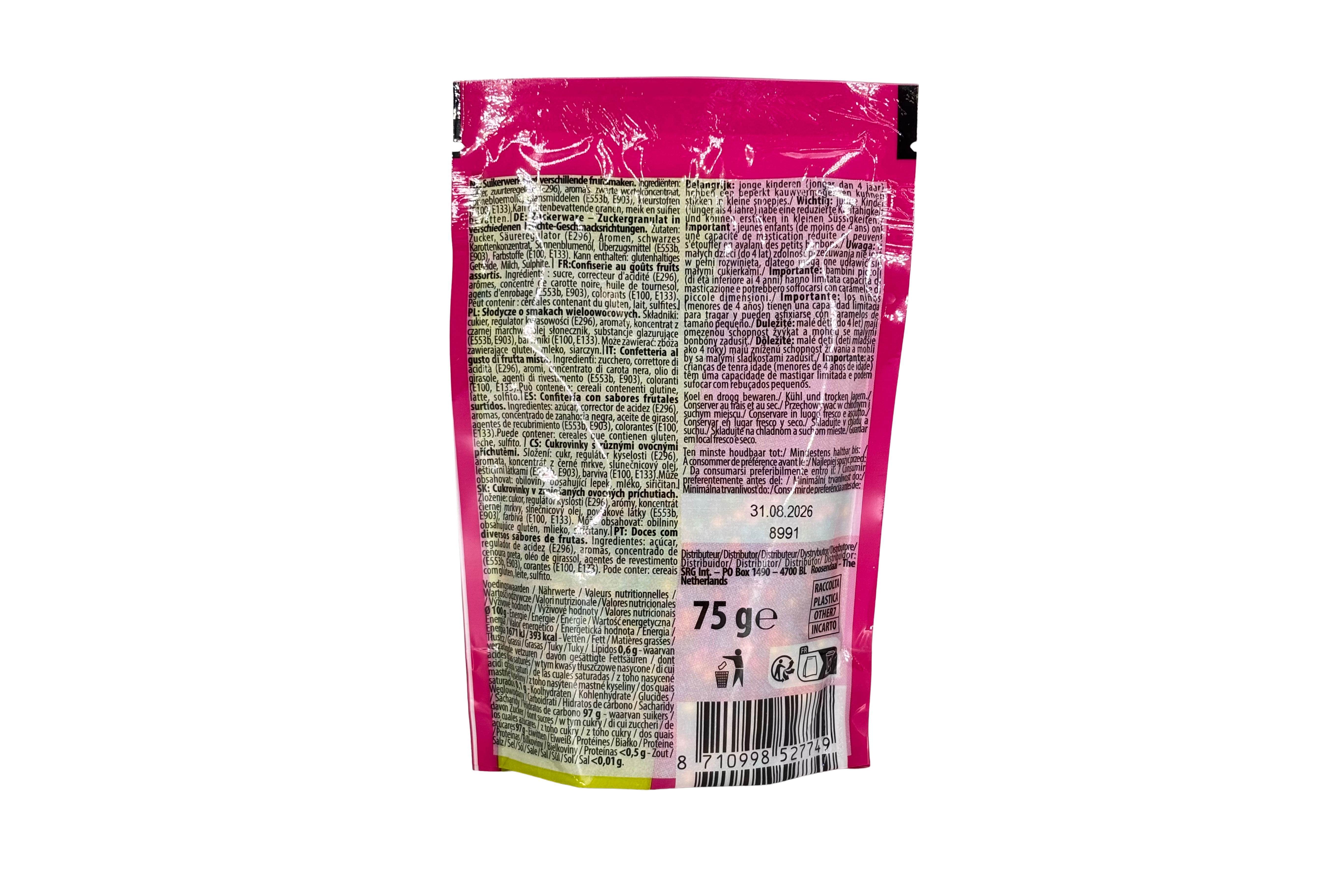 Cheekies Candy Rainbow Mix, VPE: 75g, VKE: 23x75g