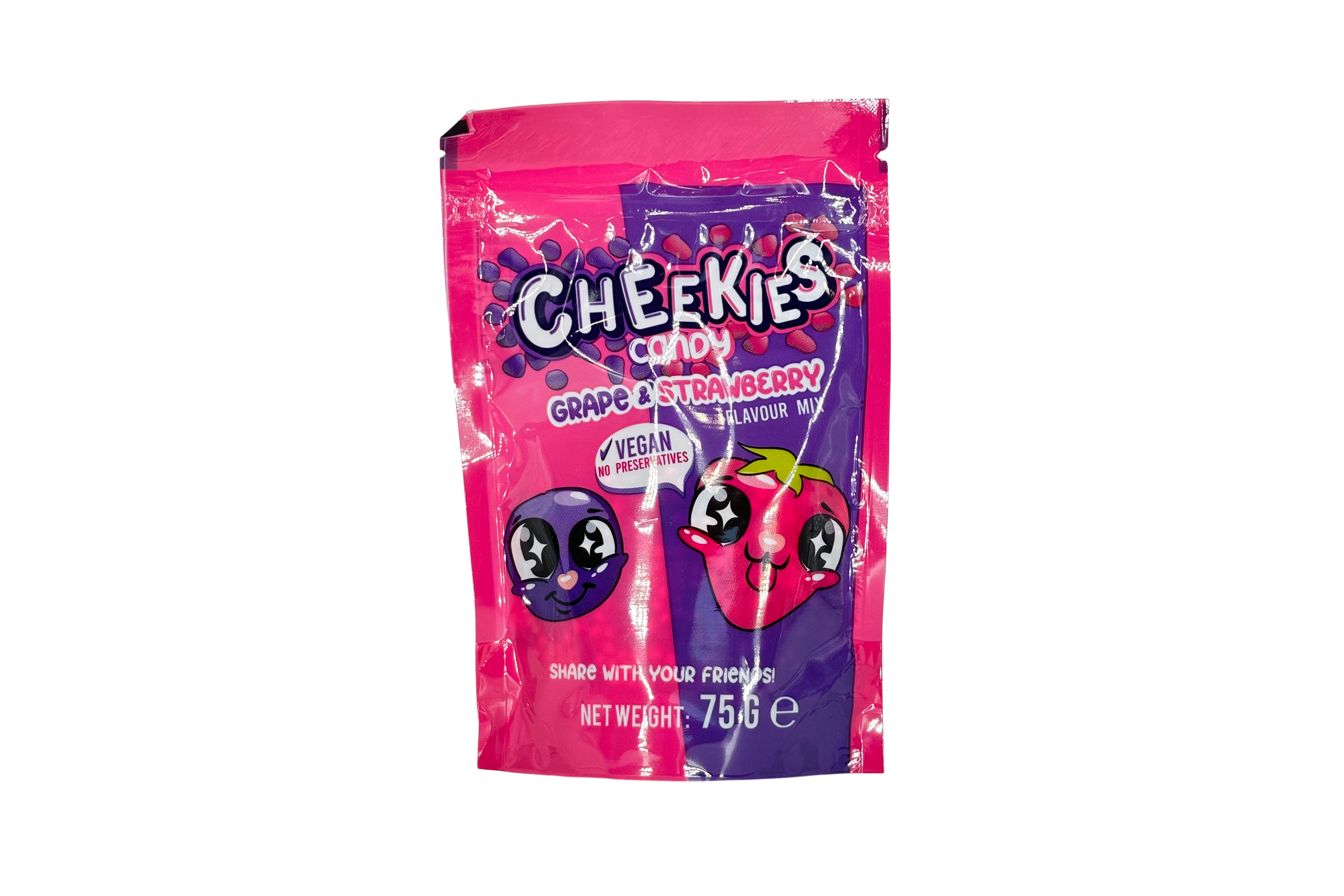 Cheekies Candy Grape & Strawberry, VPE: 75g, VKE: 23x75g