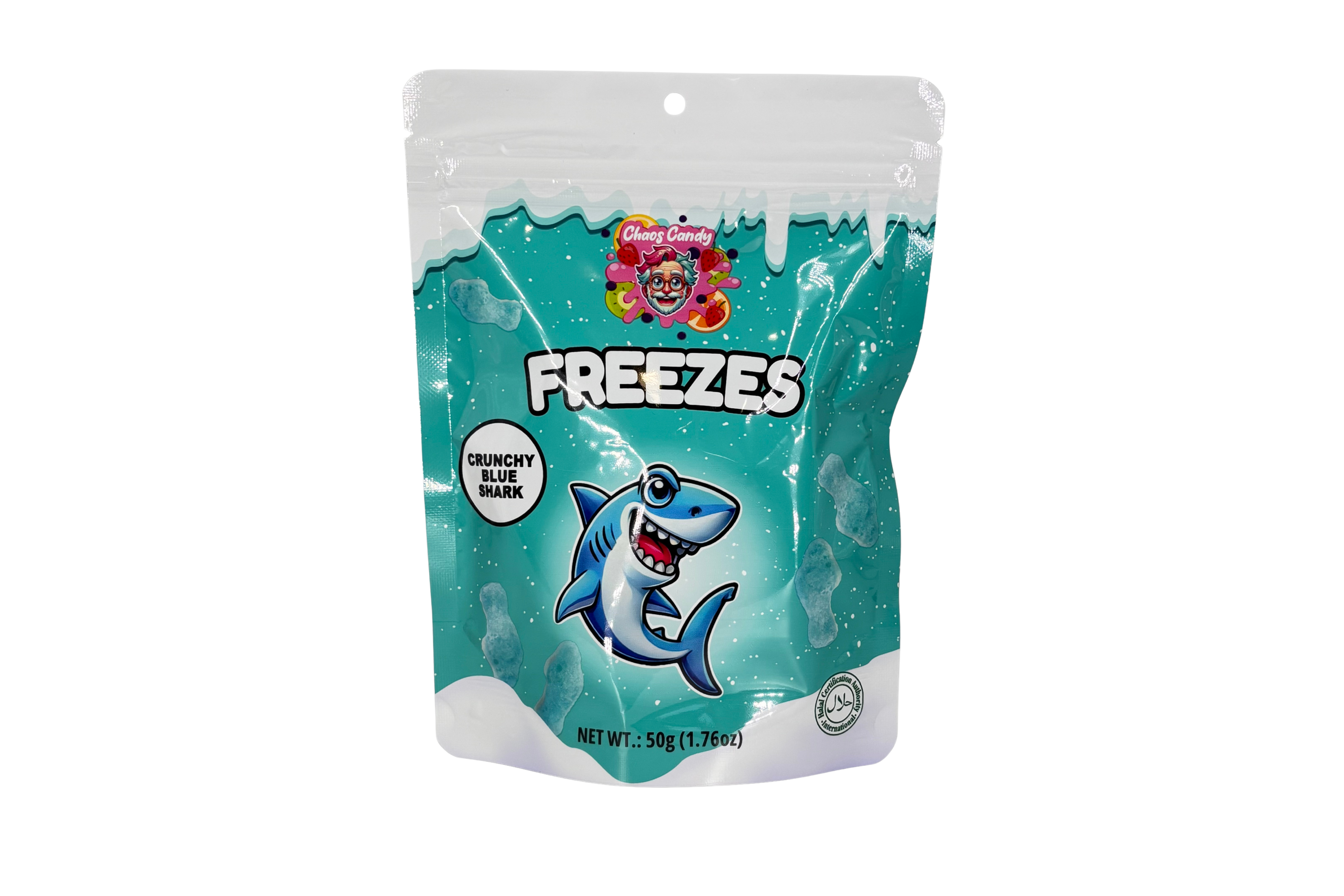 Chaos Candy Freezes Crunchy Blue Shark, VPE: 50g, VKE: 24x50g