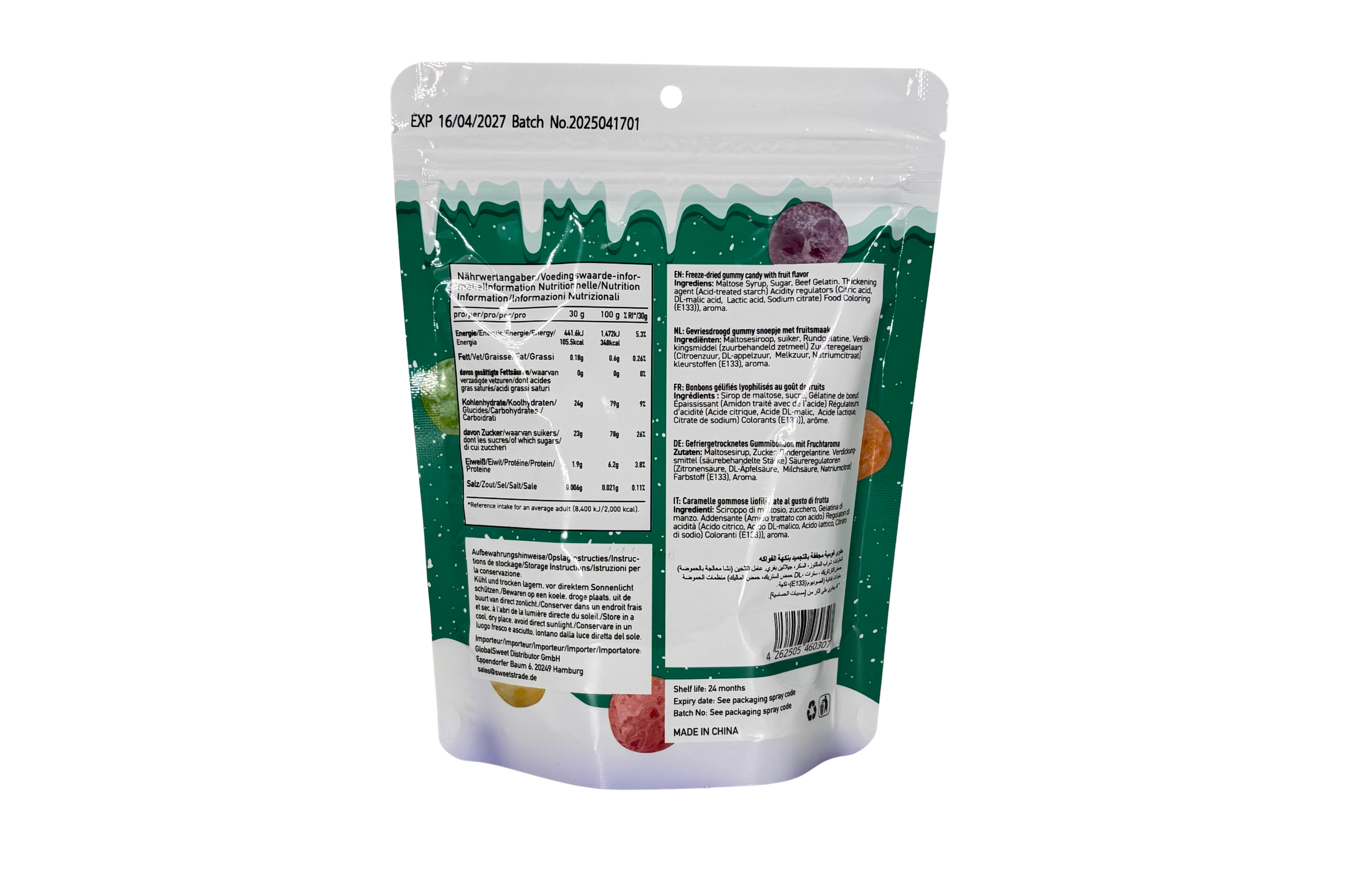 Chaos Candy Freezes Crunchy Rainbow Puffs, VPE: 50g, VKE: 24x50g