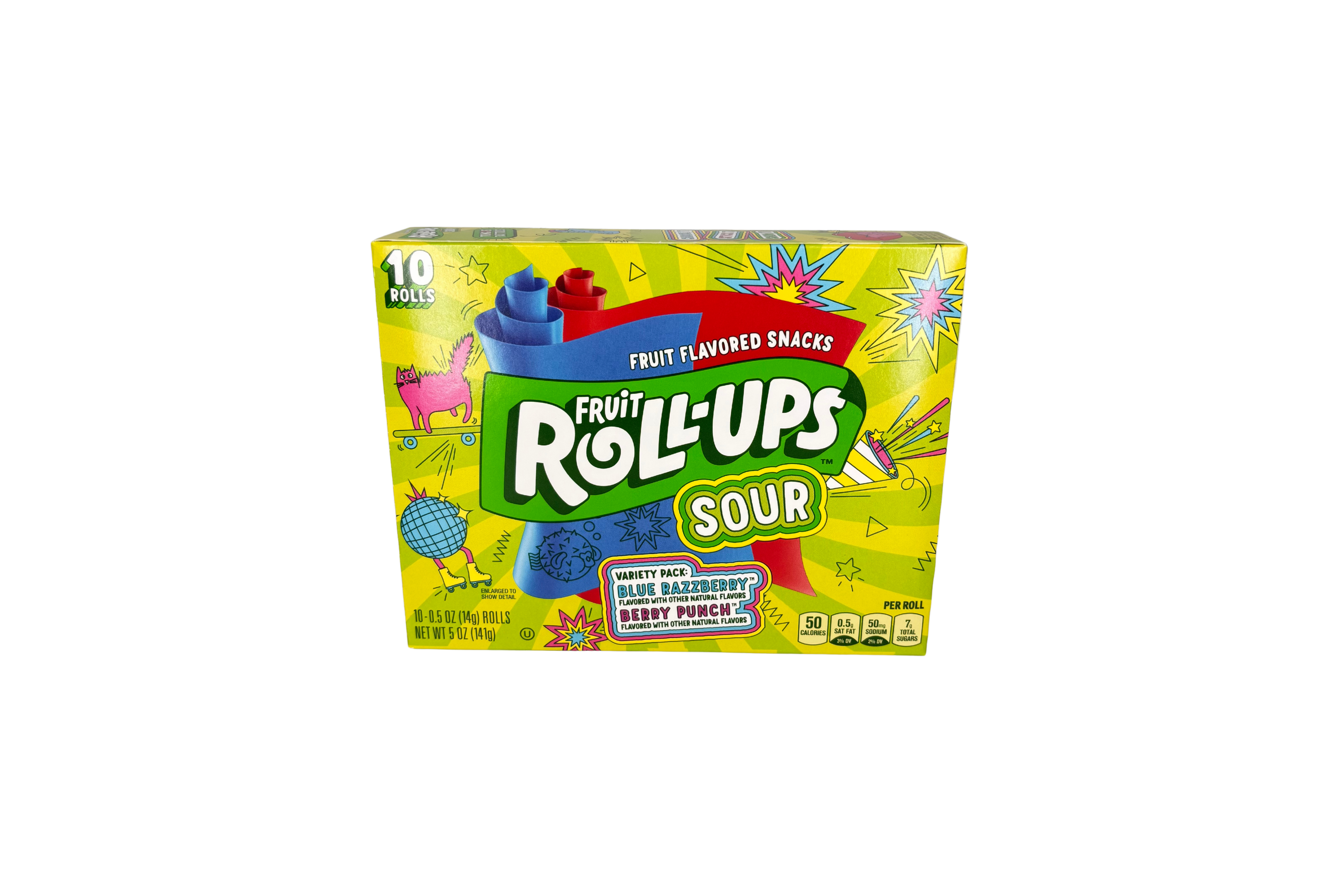 Betty Crocker Fruit Roll-Ups Sour Variety Pack, VPE: 141g, VKE: 10x141g
