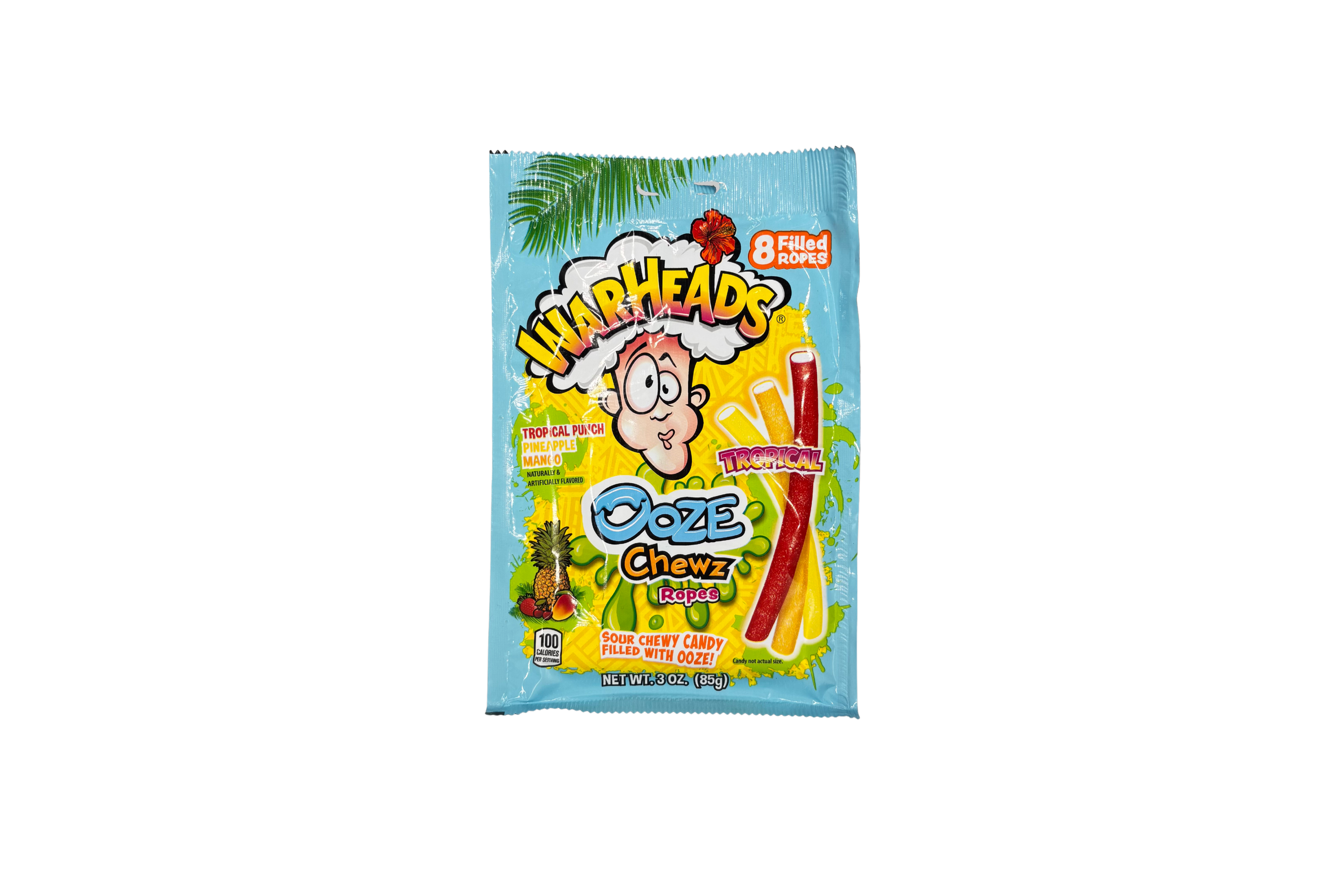 Warheads Ooze Chewz Tropical Ropes, VPE: 85g, VKE: 12x85g