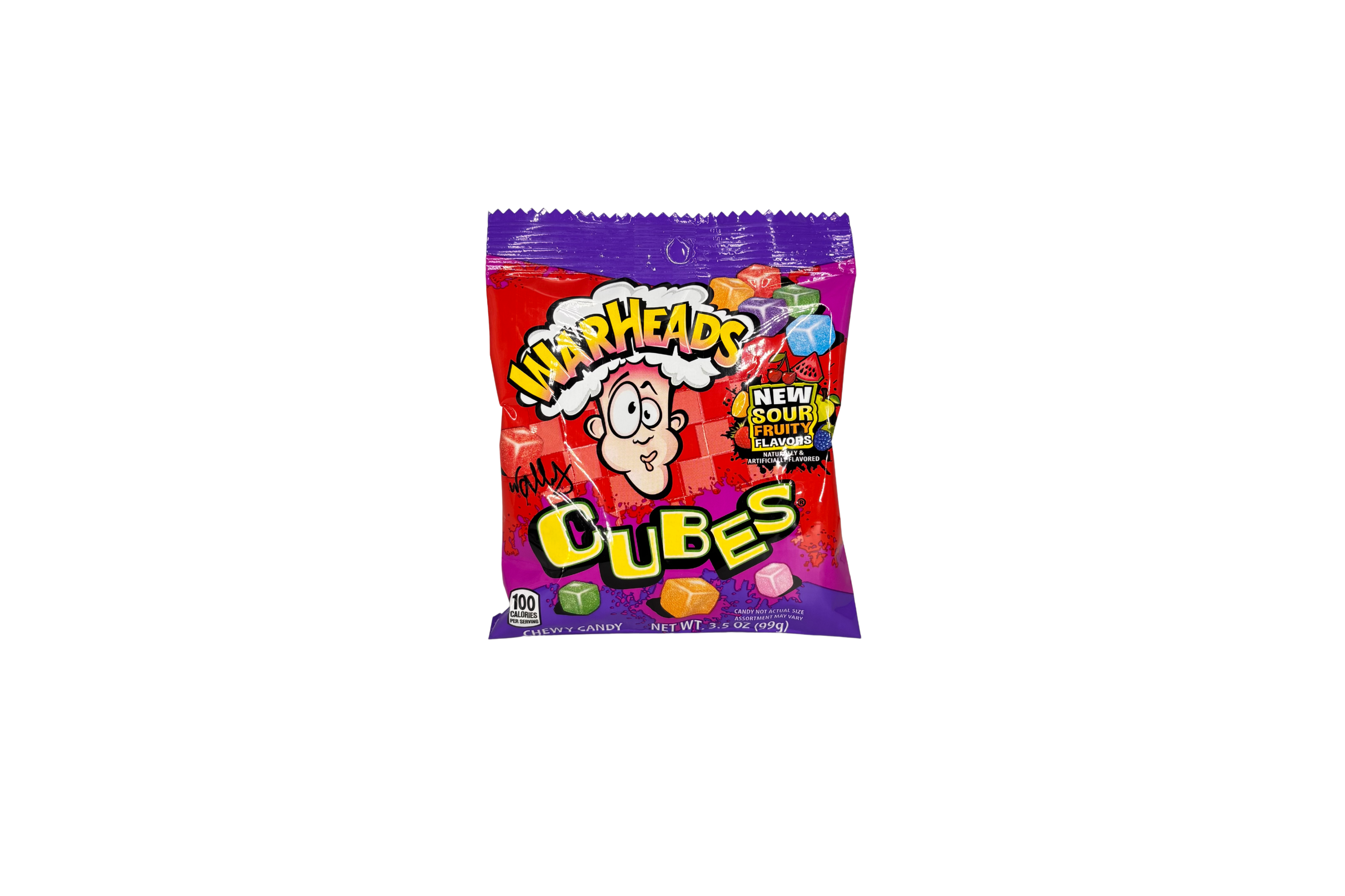 Warheads Chewy Cubes PET Beutel, VPE: 99g, VKE: 12x99g