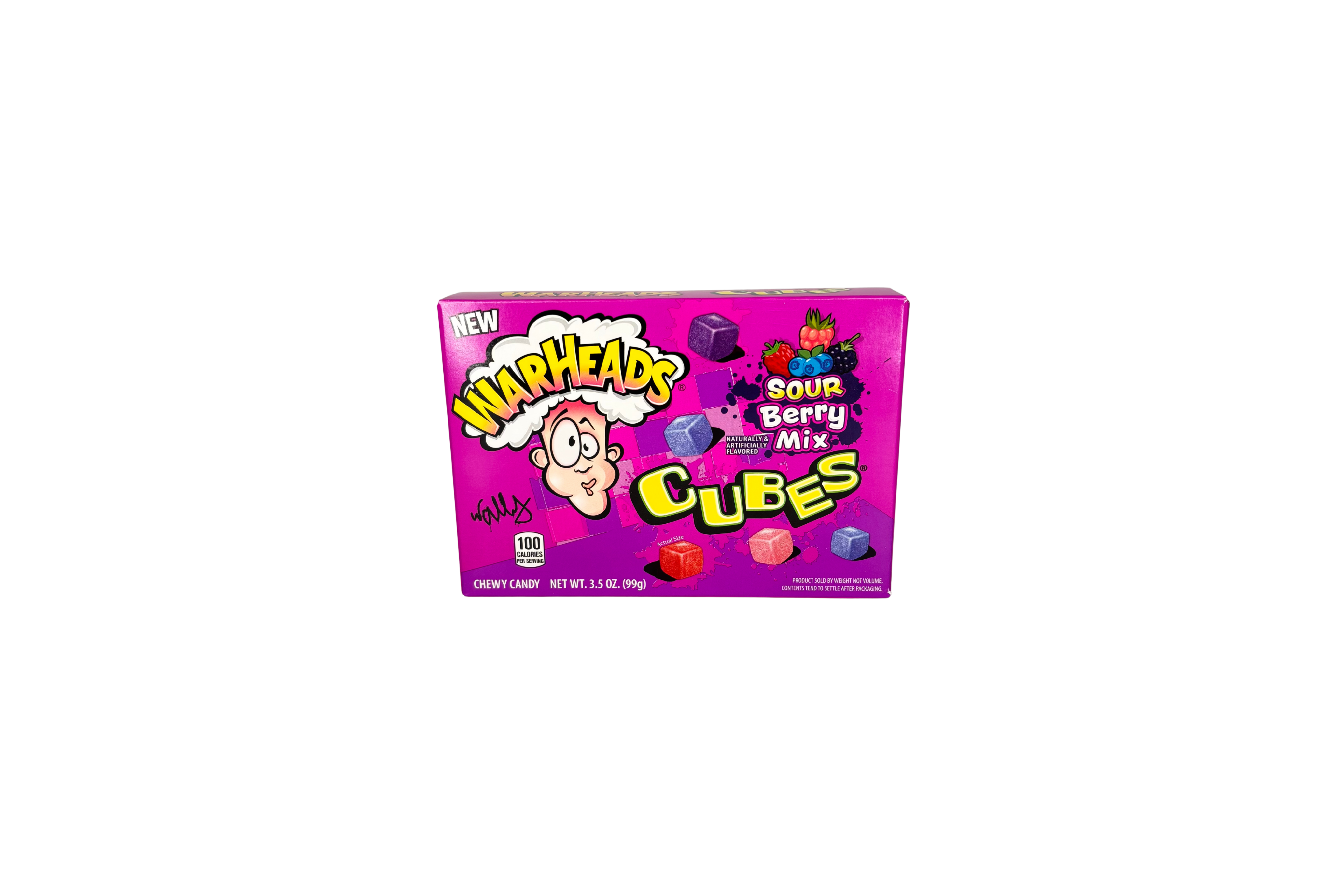 Warheads Cubes Sour Berry, VPE: 99g, VKE: 12x99g