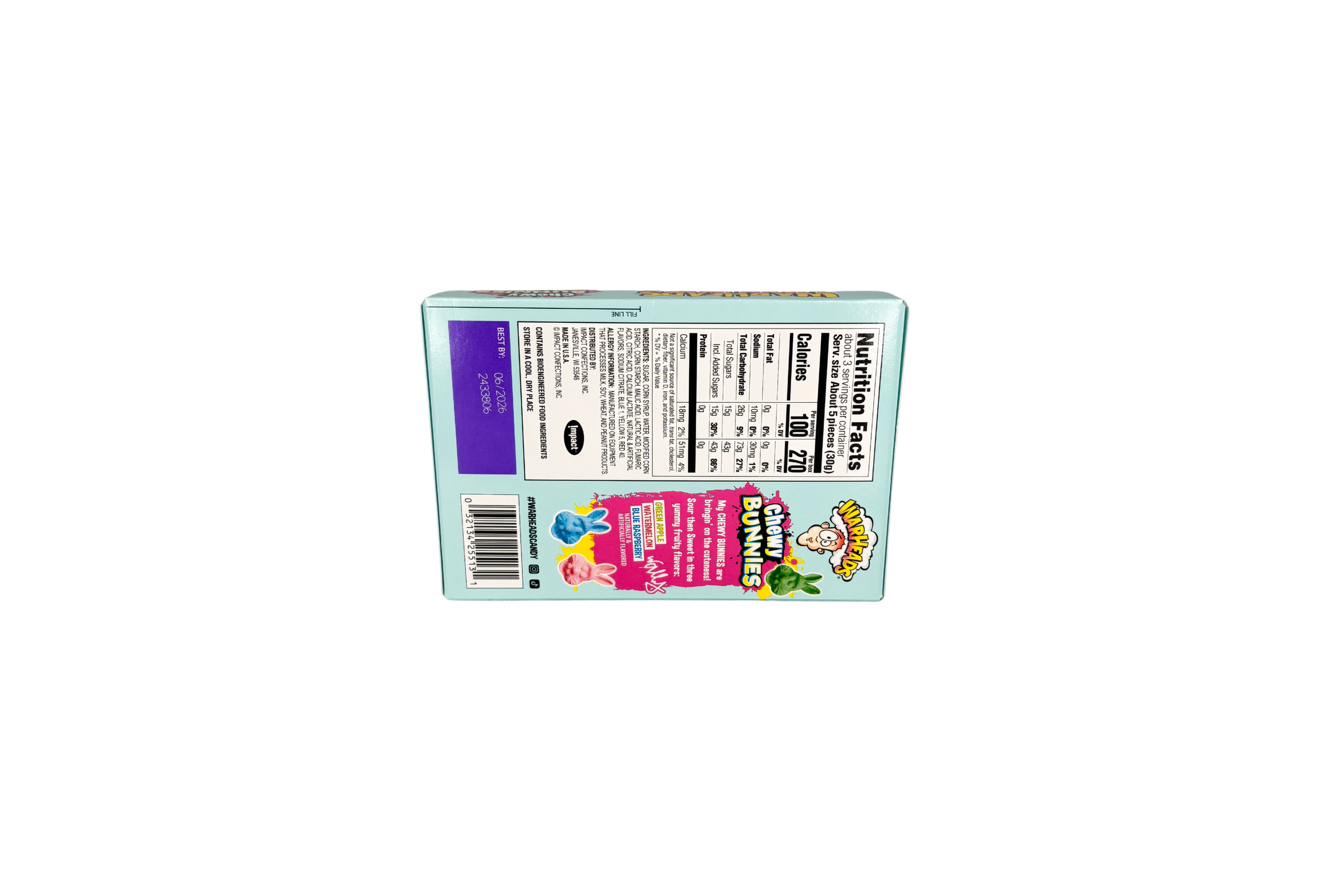 Warheads Chewy Bunnies, VPE: 85g, VKE: 12x85g