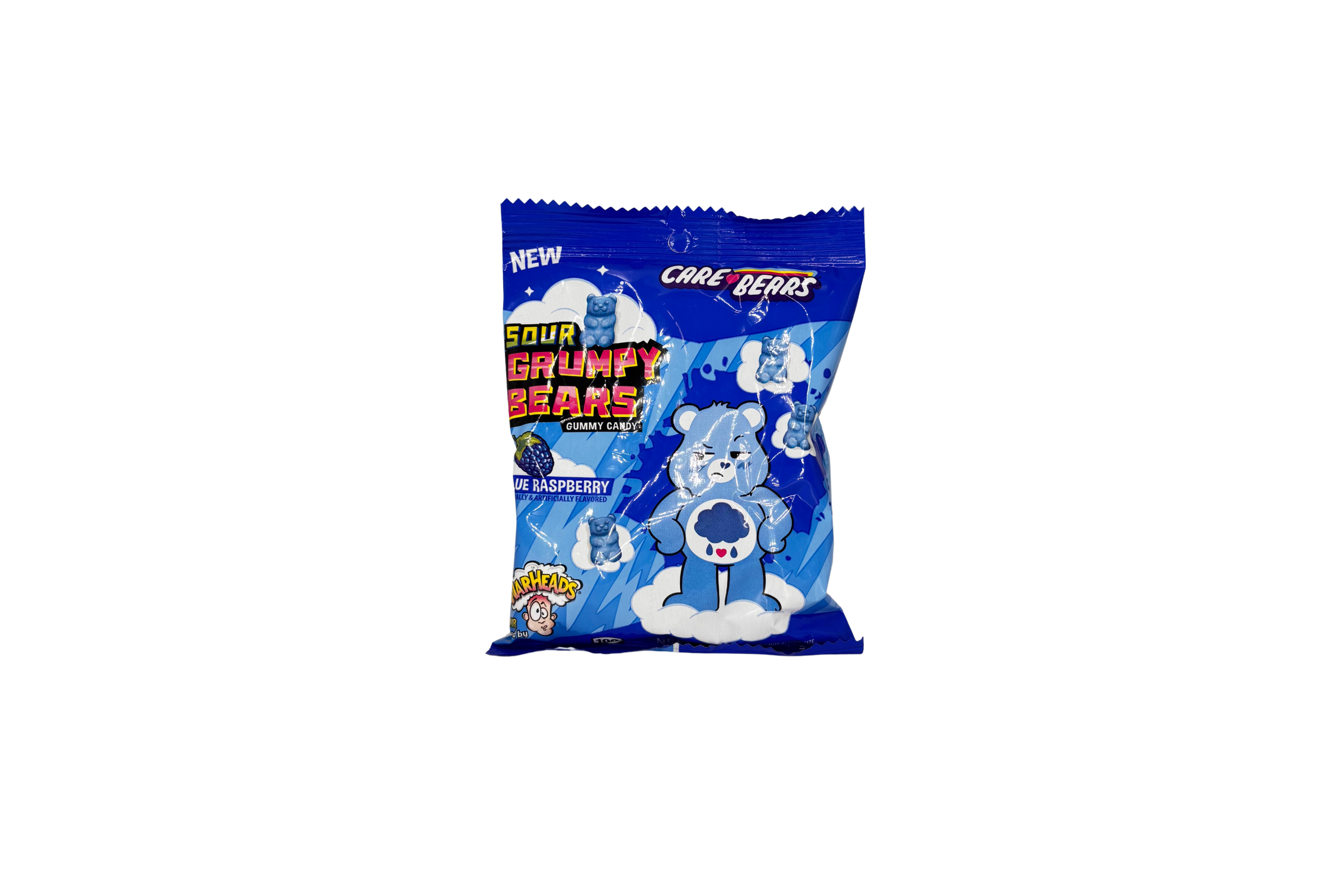 Warheads Sour Grumpy Bears PET Beutel, VPE: 128g, VKE: 12x128g