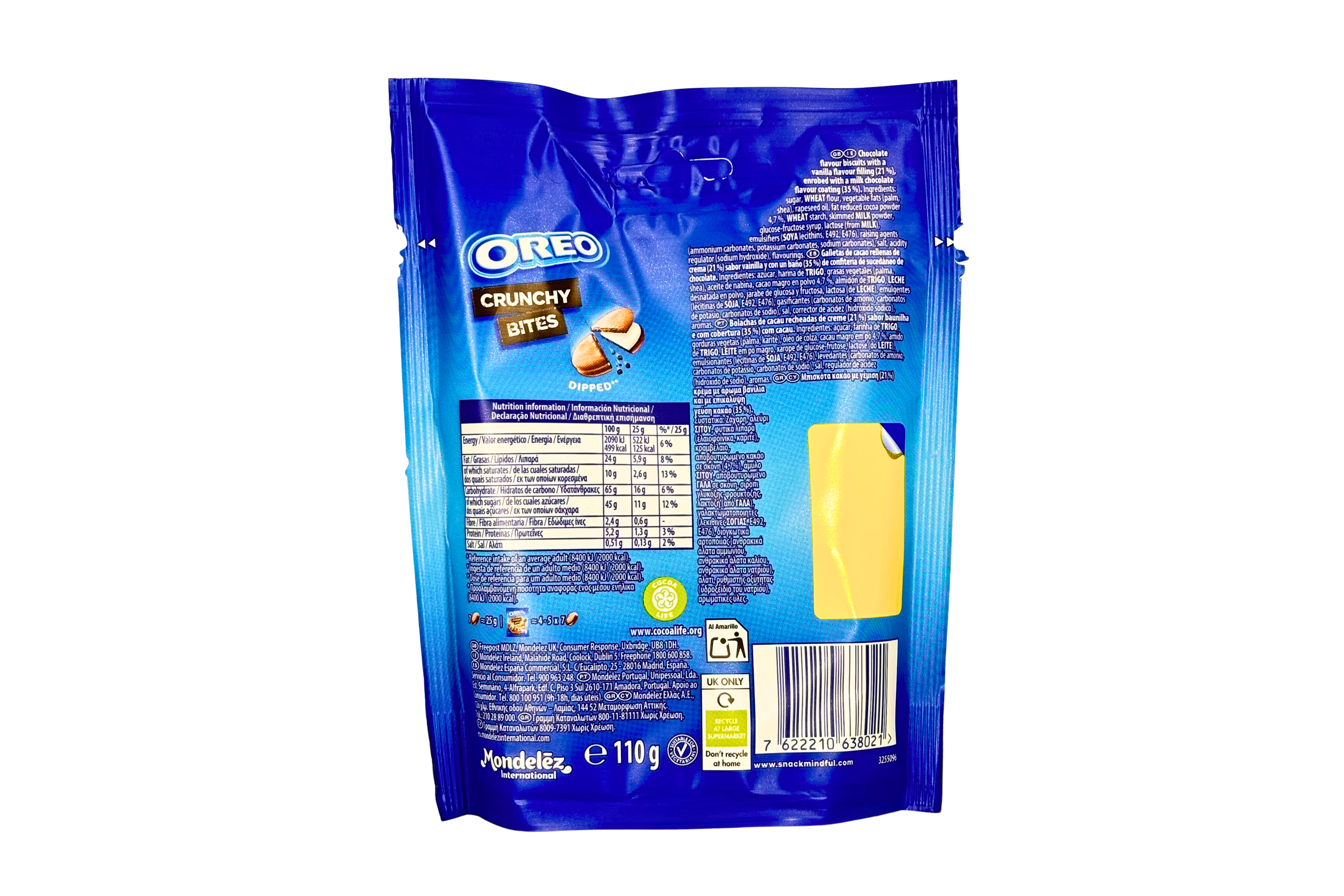 Oreo Crunchy Bites Dipped, VPE: 110g, VKE: 8x110g