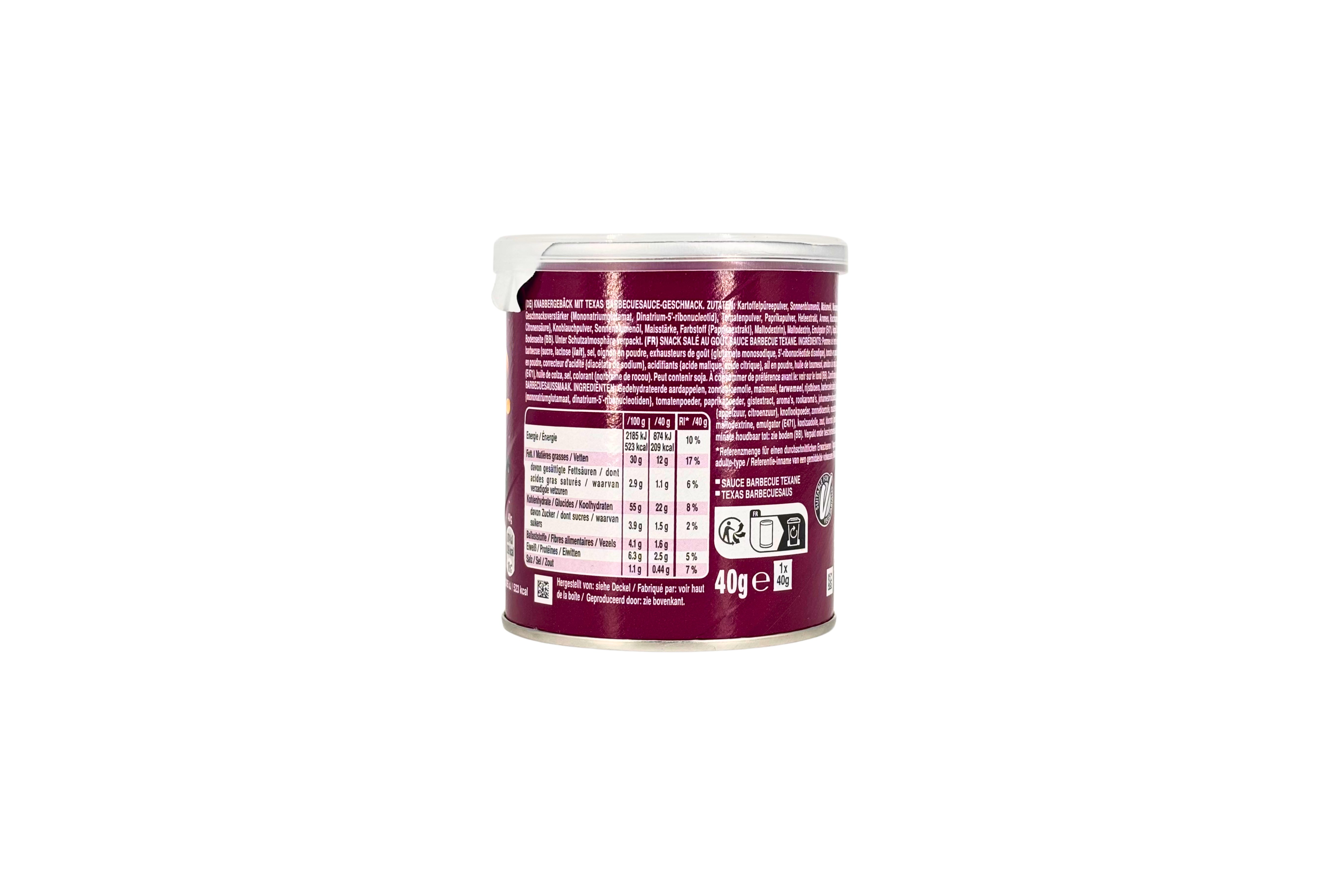 Pringles Texas BBQ, VPE: 40g, VKE: 12x40g