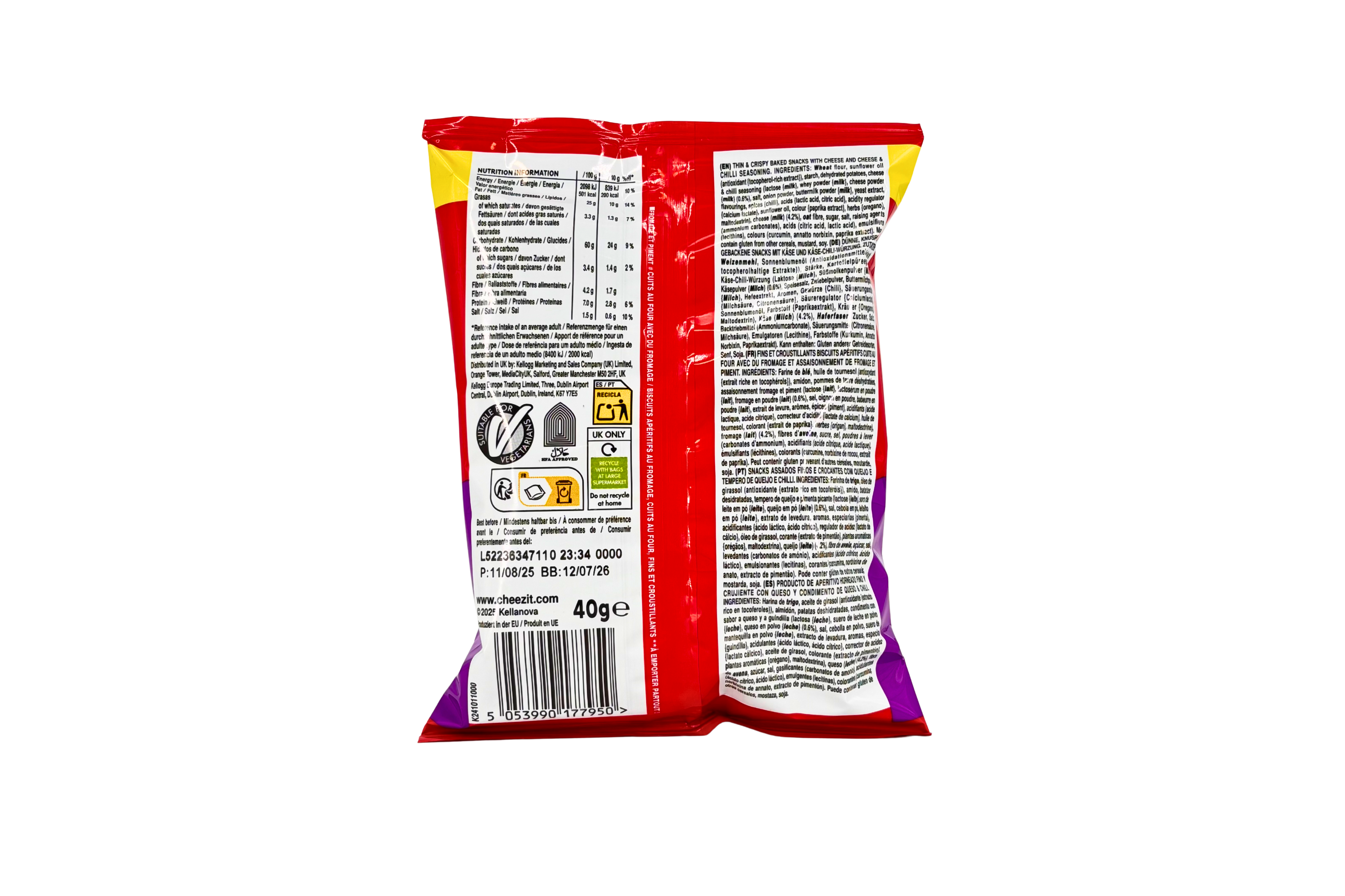 Cheez It Cheese & Chilli, VPE: 40g, VKE: 20x40g