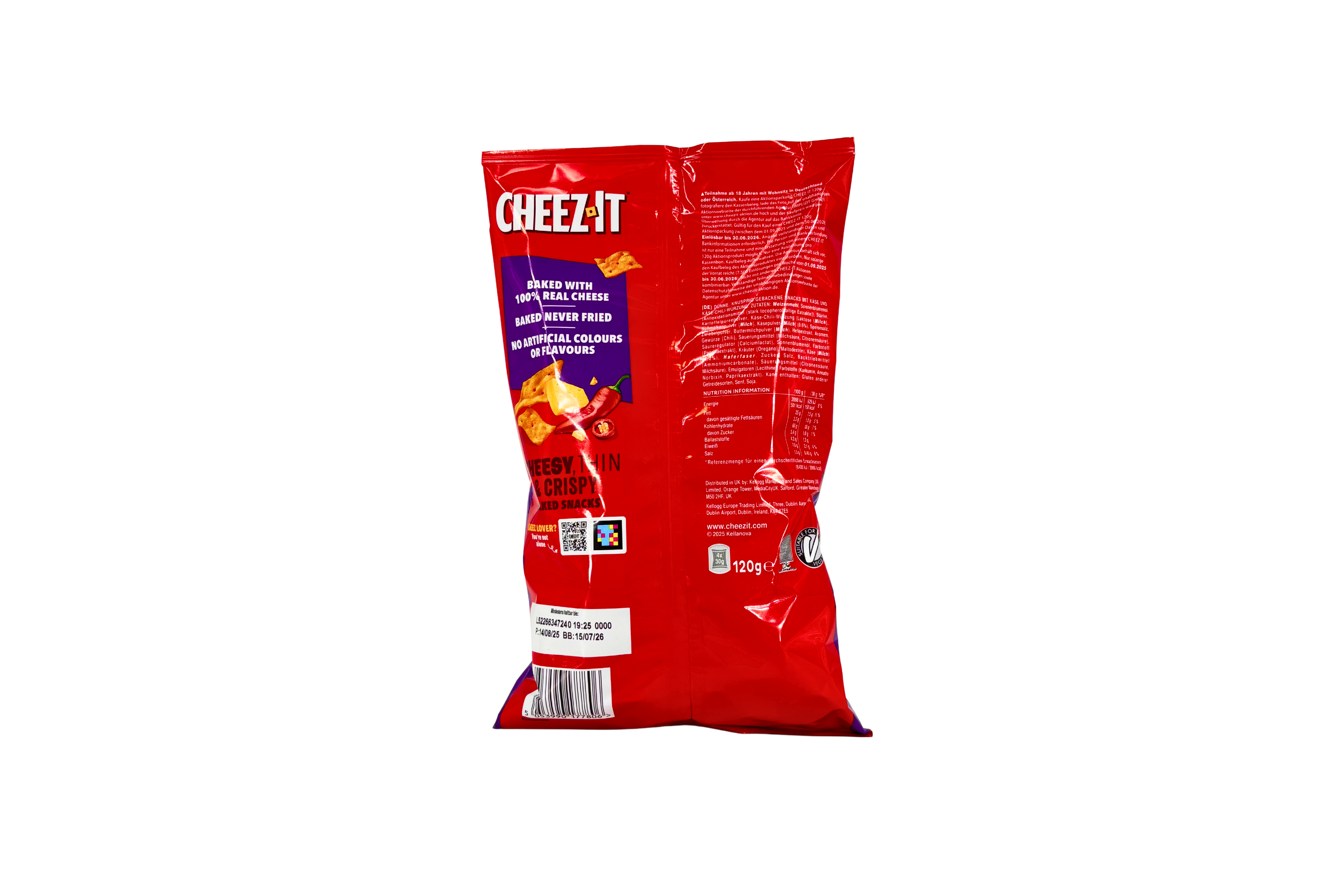Cheez It Cheese & Chilli, VPE: 120g, VKE: 14x120g