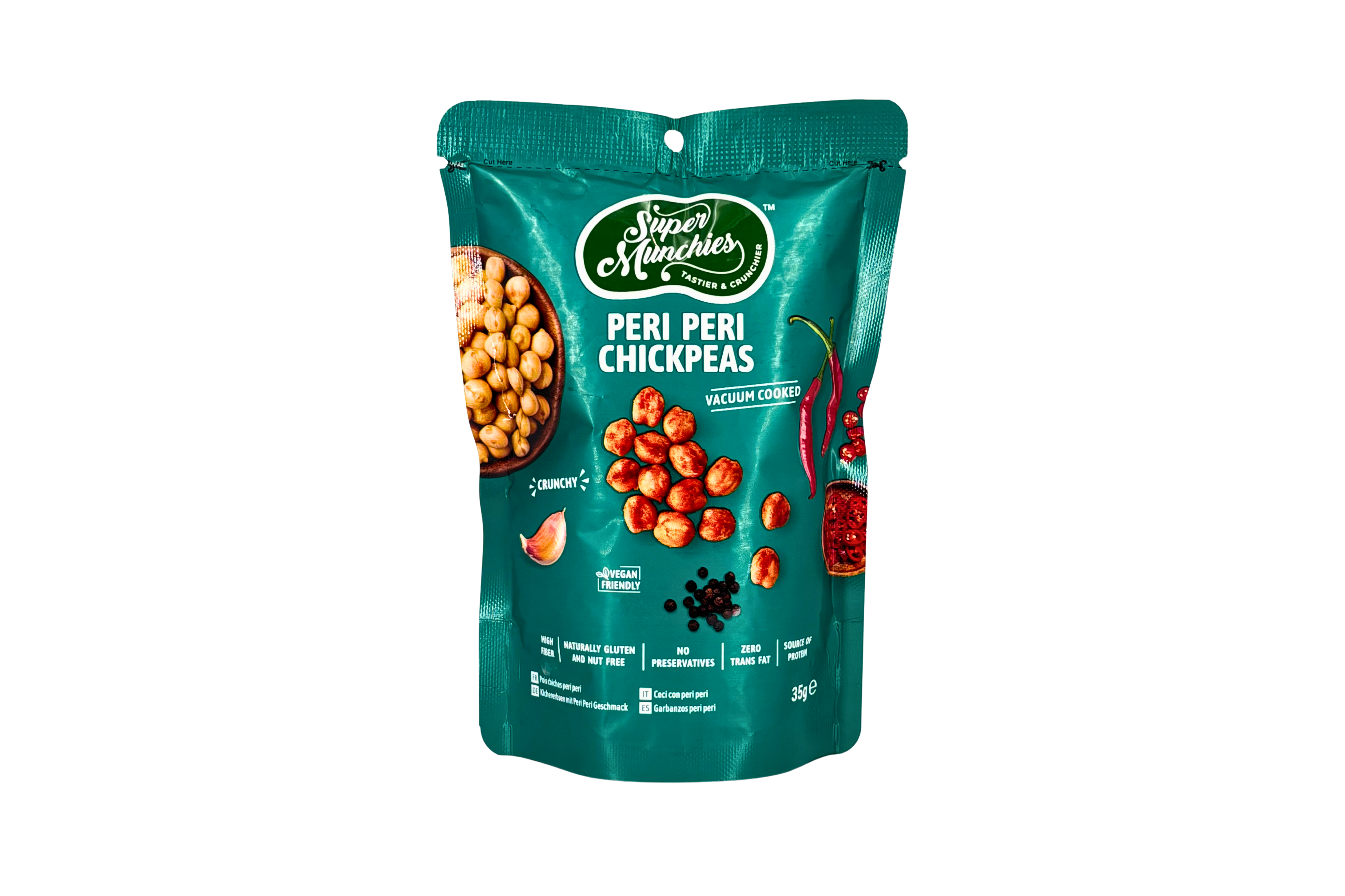 Super Munchies Peri Peri Chickpeas, VPE: 35g, VKE: 50x35g