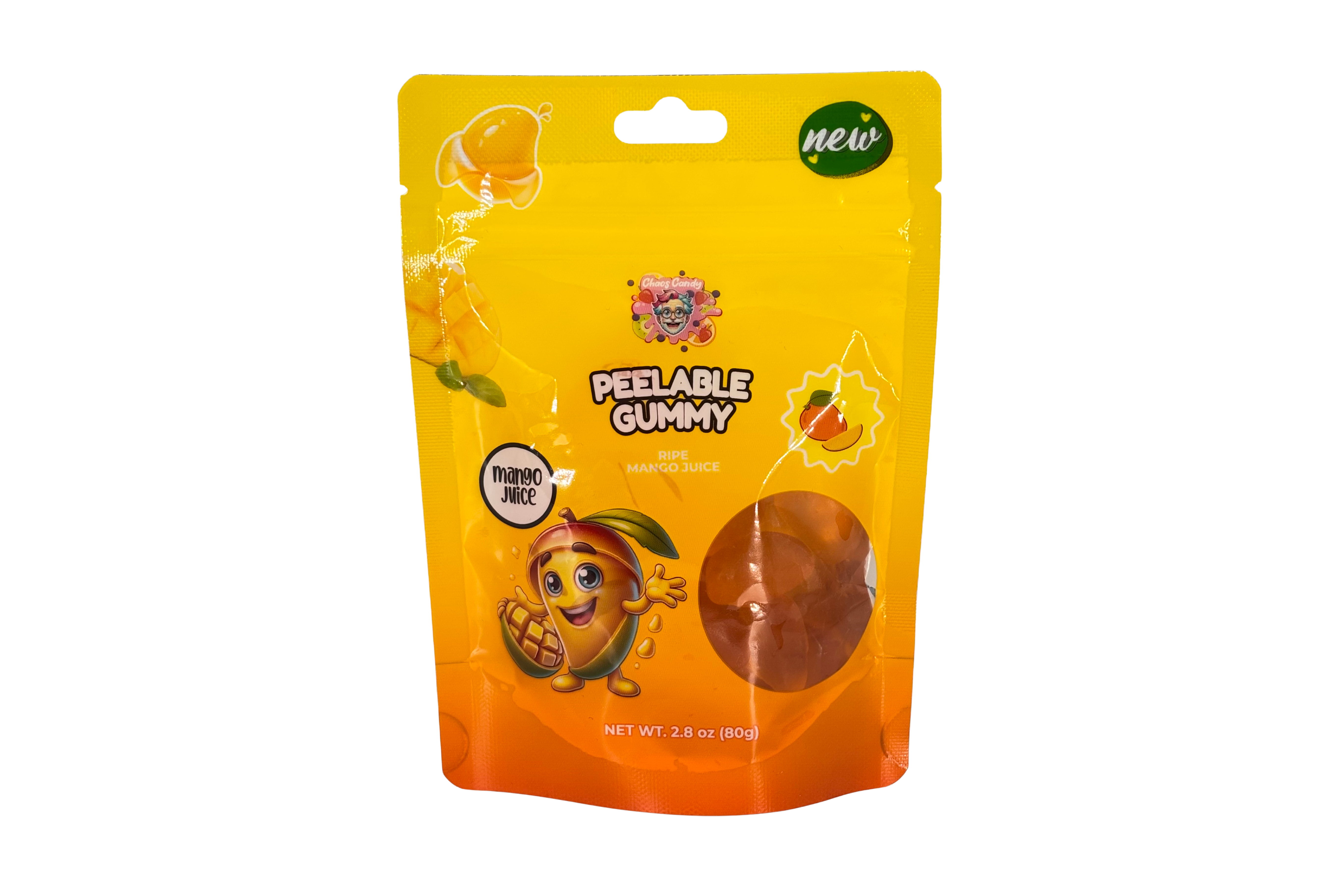 Chaos Candy Peelable Gummy Mango Juice, VPE: 80g, VKE: 12x85g