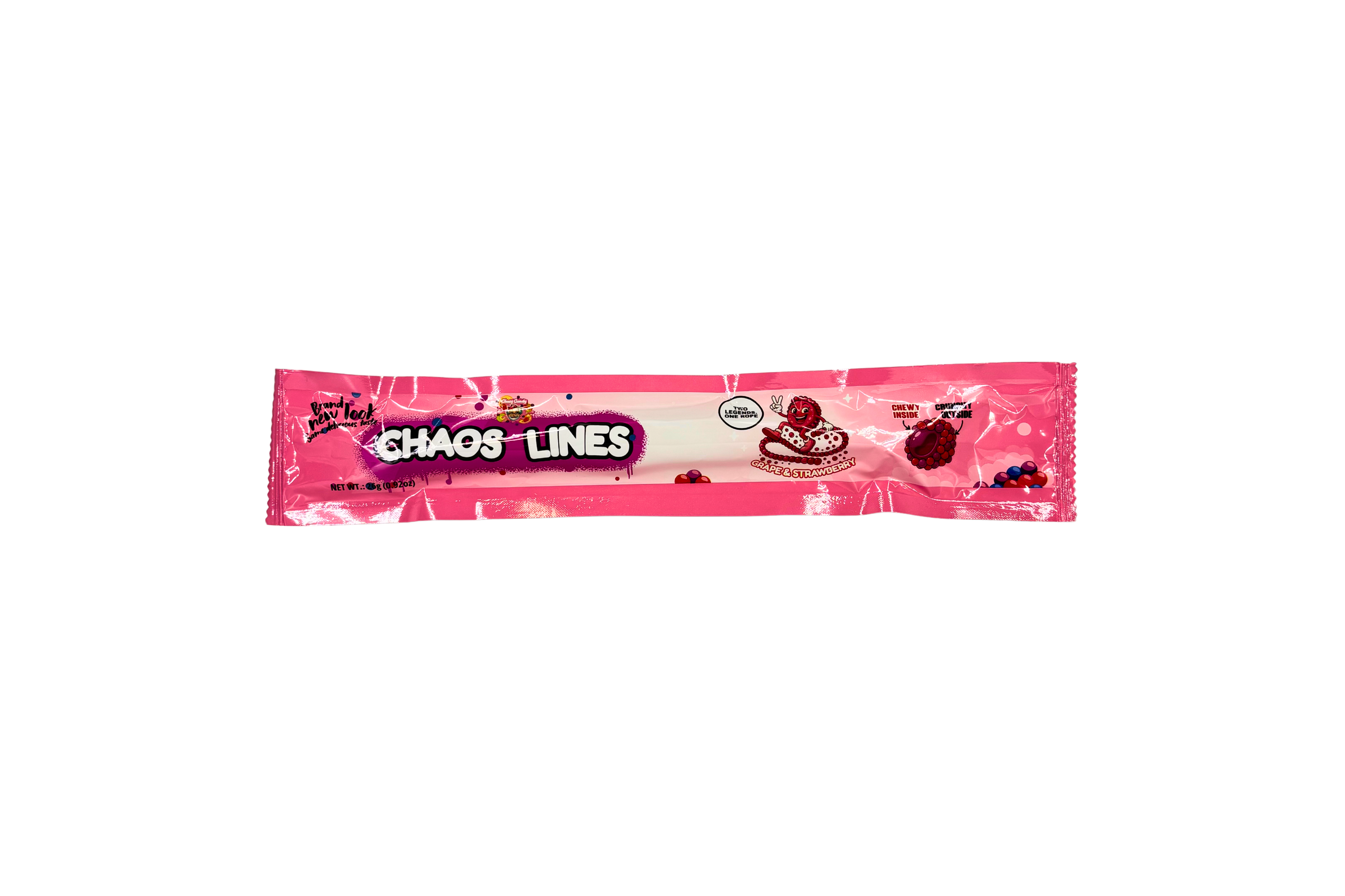 Chaos Candy Chaos Lines Grape & Strawberry, VPE: 26g, VKE: 24x26g