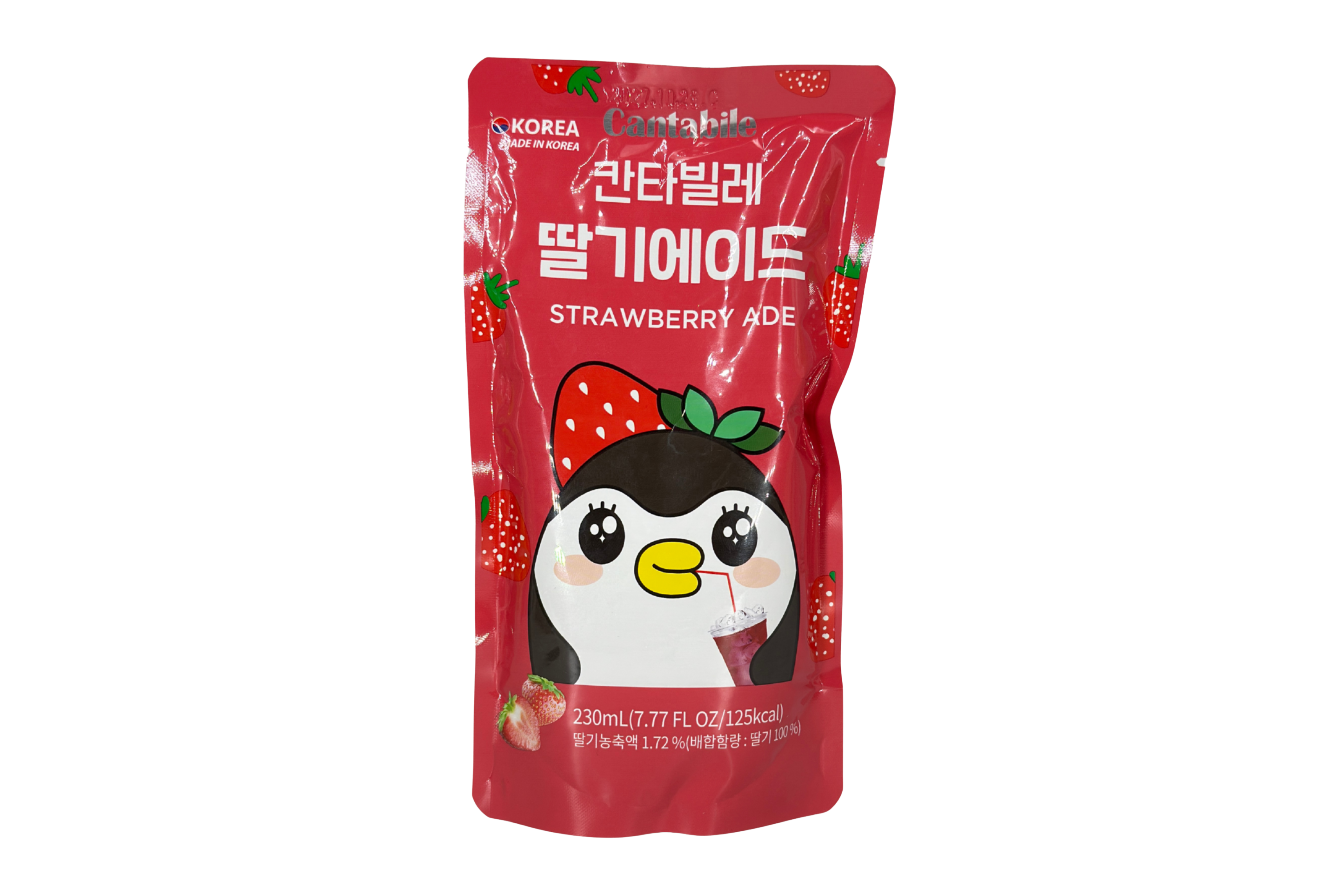 Cantabile Strawberry Flavored Ade, VPE: 230ml, VKE: 10x230ml