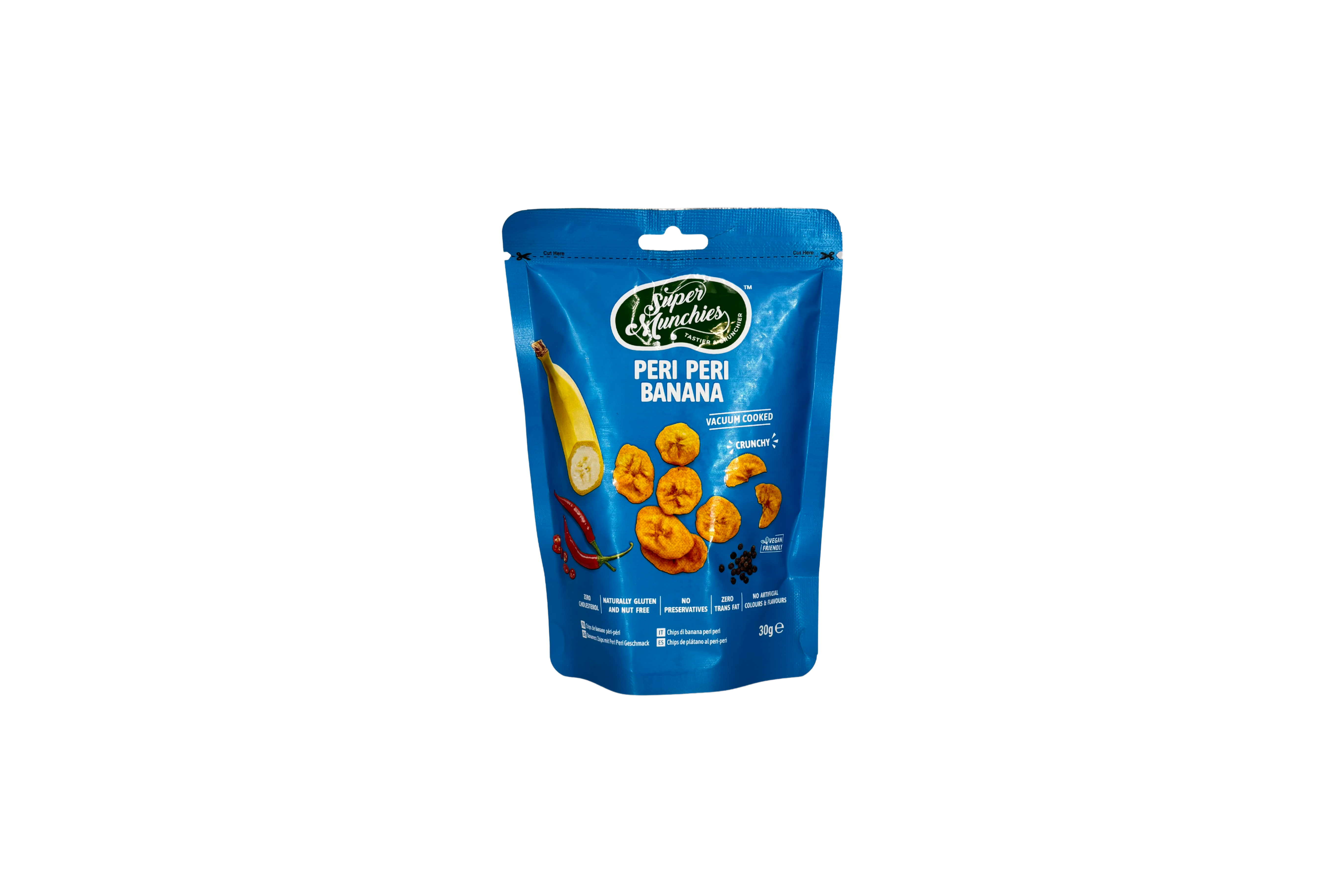 Super Munchies Peri Peri Banana Chips, VPE: 30g, VKE: 50x30g