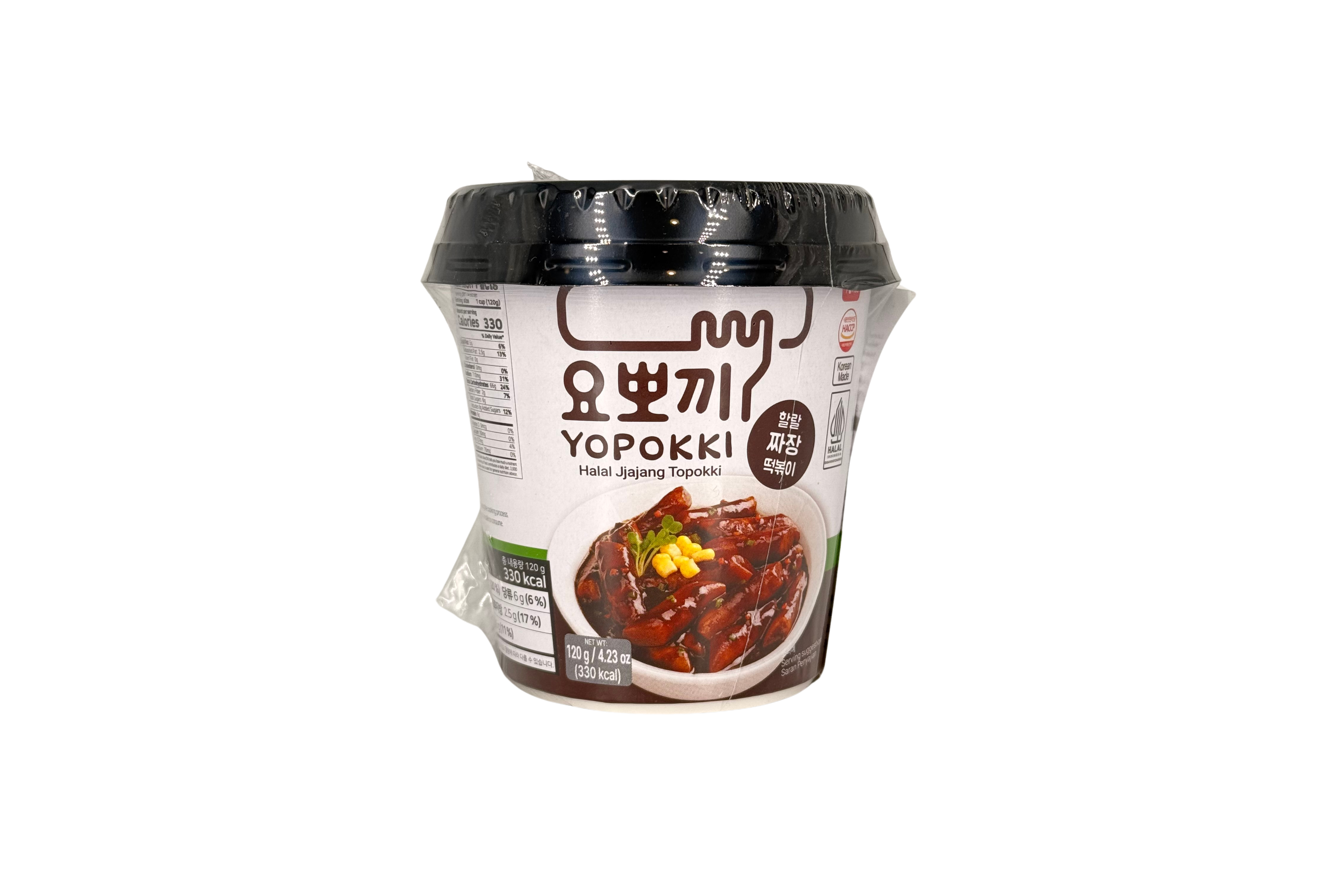Youngpoong Yopokki Jjajang Tteokbokki Cup Halal, VPE: 120g, VKE: 30x120g