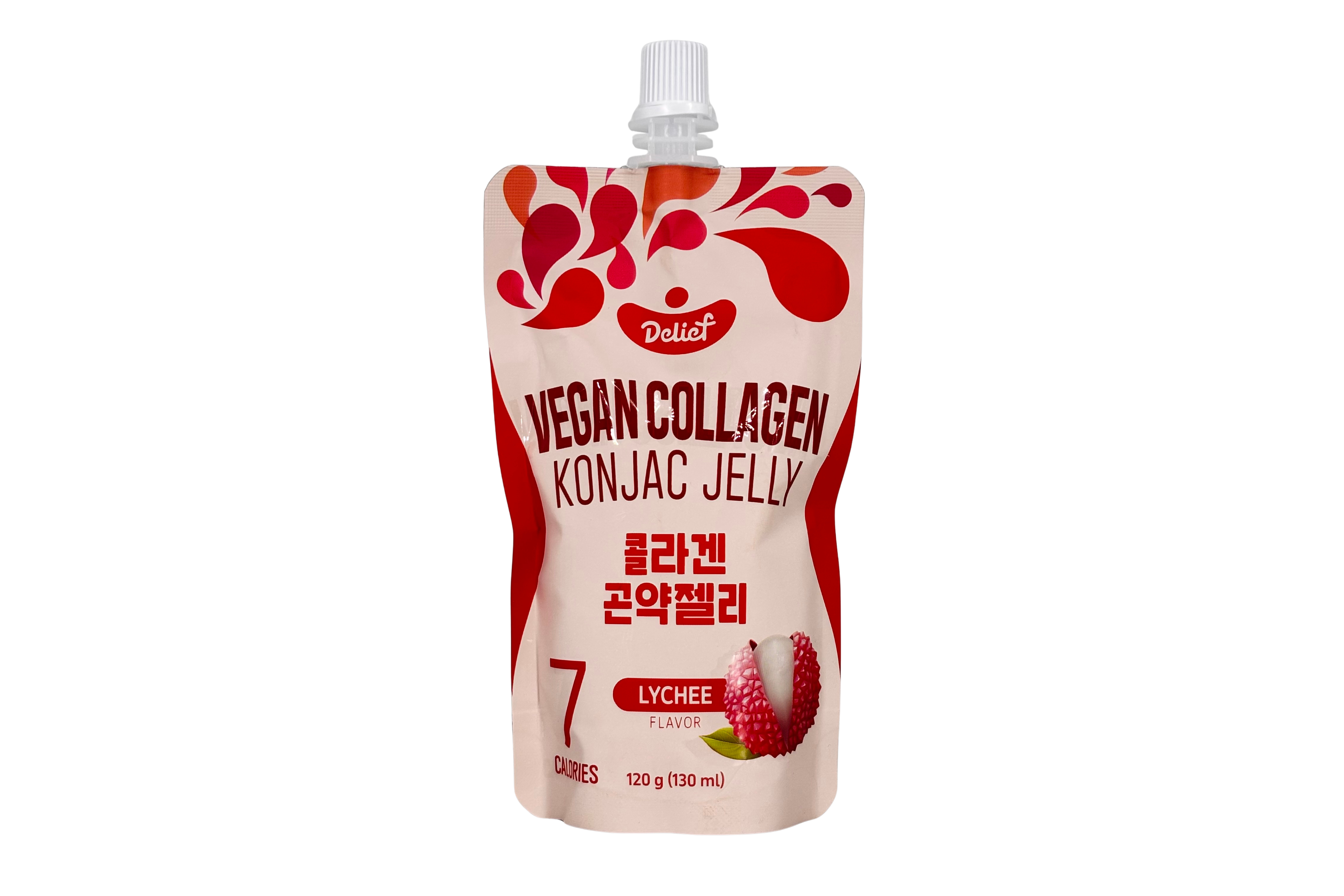 Delief Konjac Jelly Lychee, VPE: 120g, VKE: 10x120g