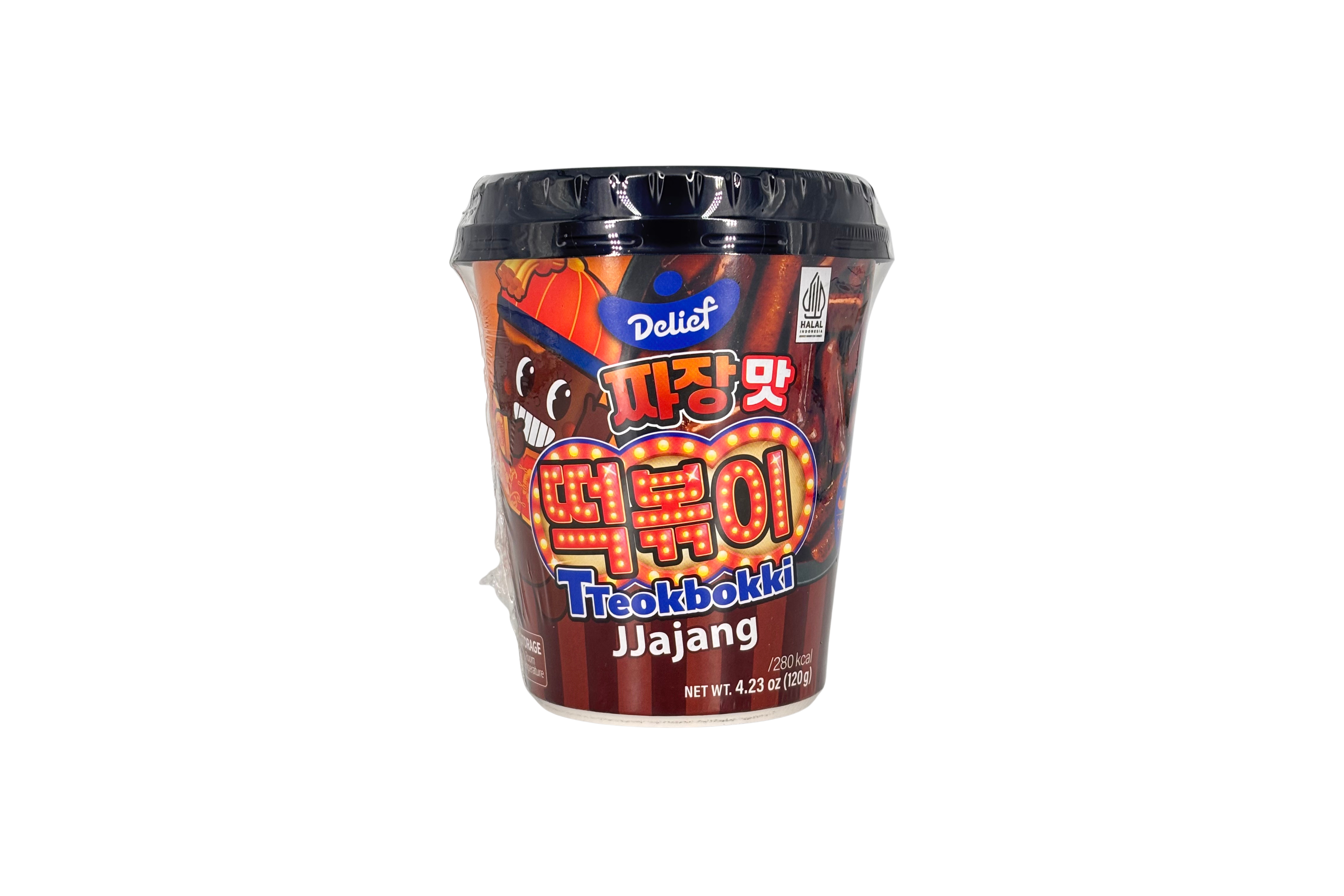 Delief Tteokbokki Cup Jjajang, VPE: 120g, VKE: 30x120g