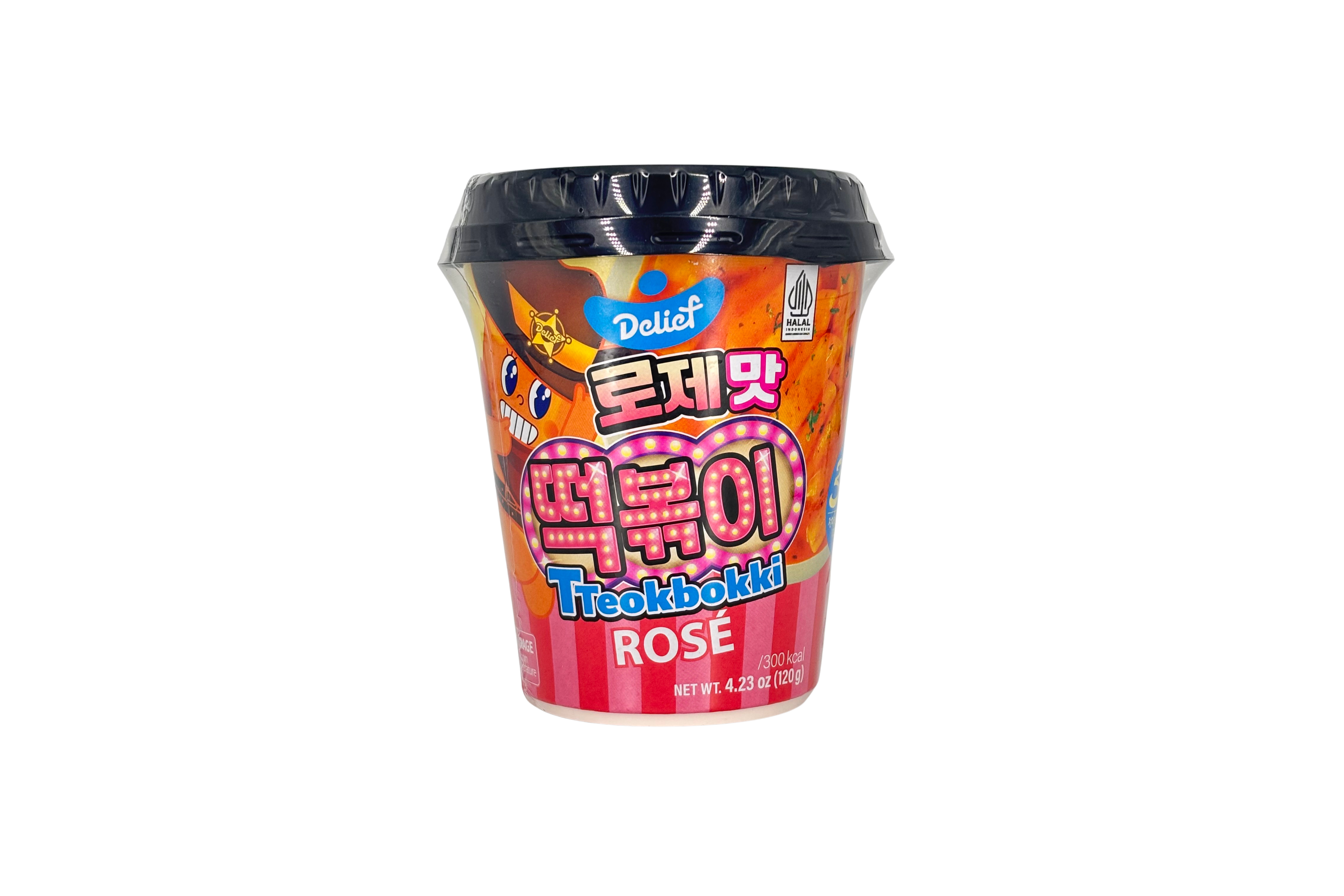 Delief Tteokbokki Cup Rosé, VPE: 120g, VKE: 30x120g