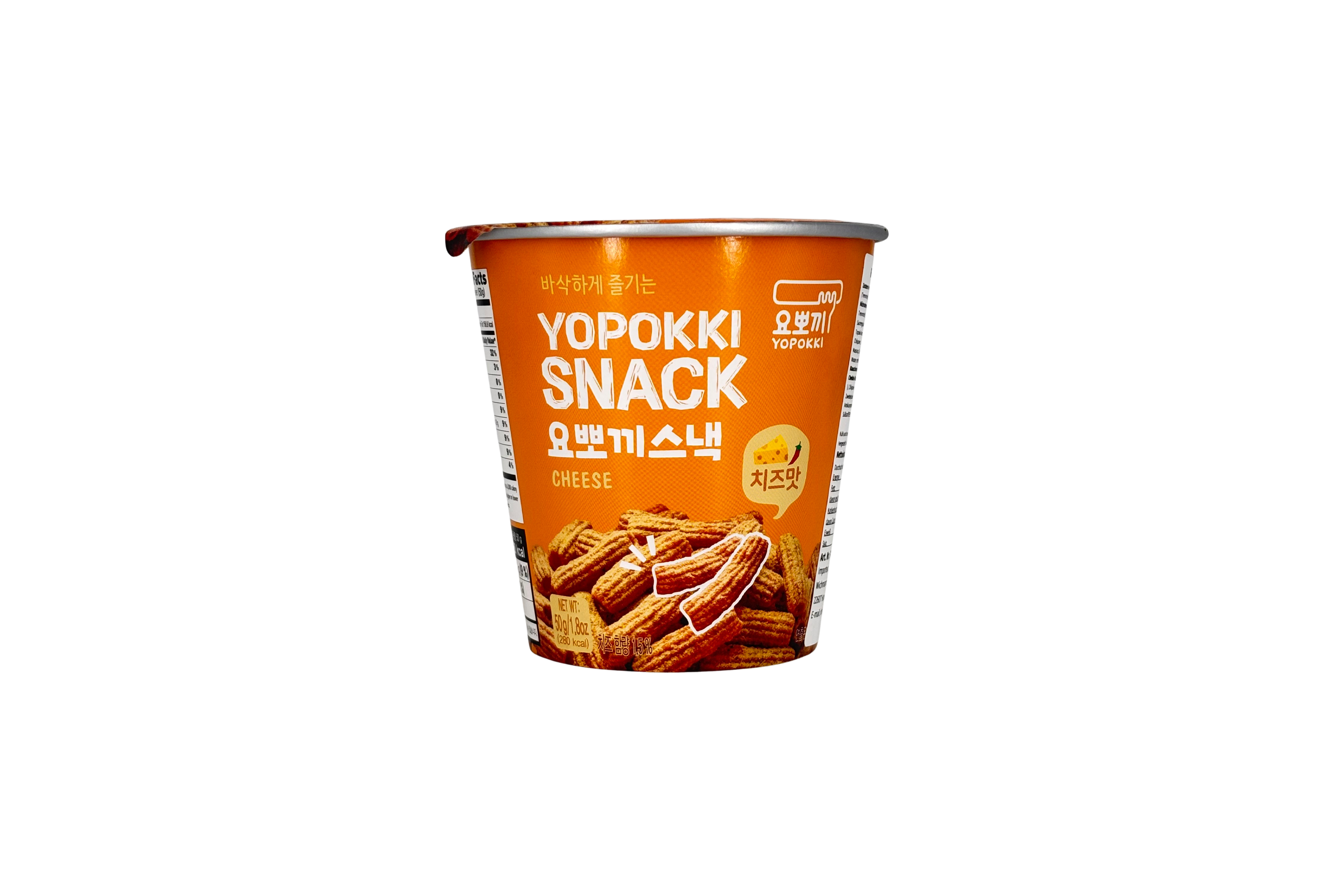 Youngpoong Yopokki Snack Käse Geschmack, VPE: 50g, VKE: 12x50g