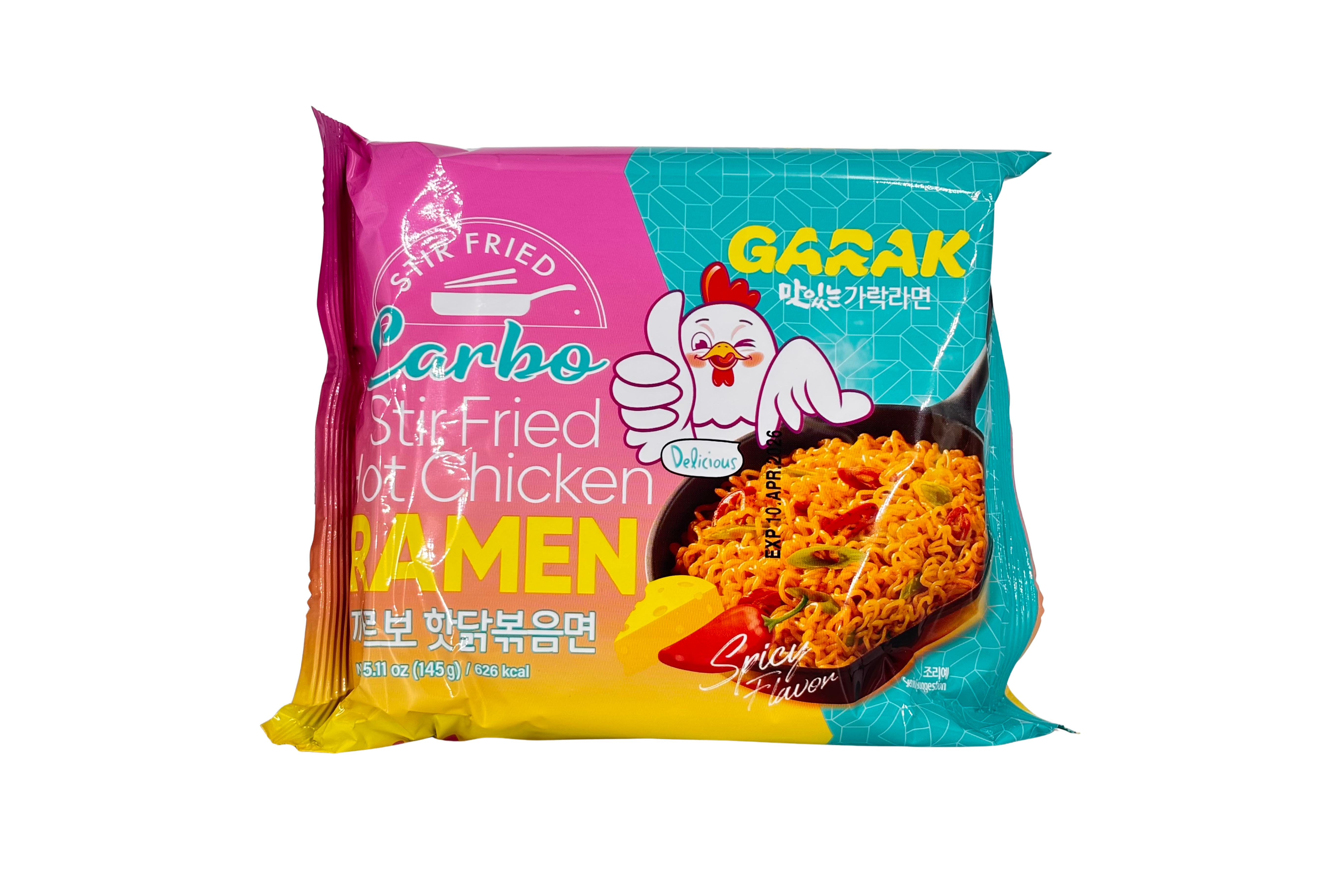 Garak Carbo hot Chicken Stir-fry Ramen, VPE: 145g, VKE: 40x145g