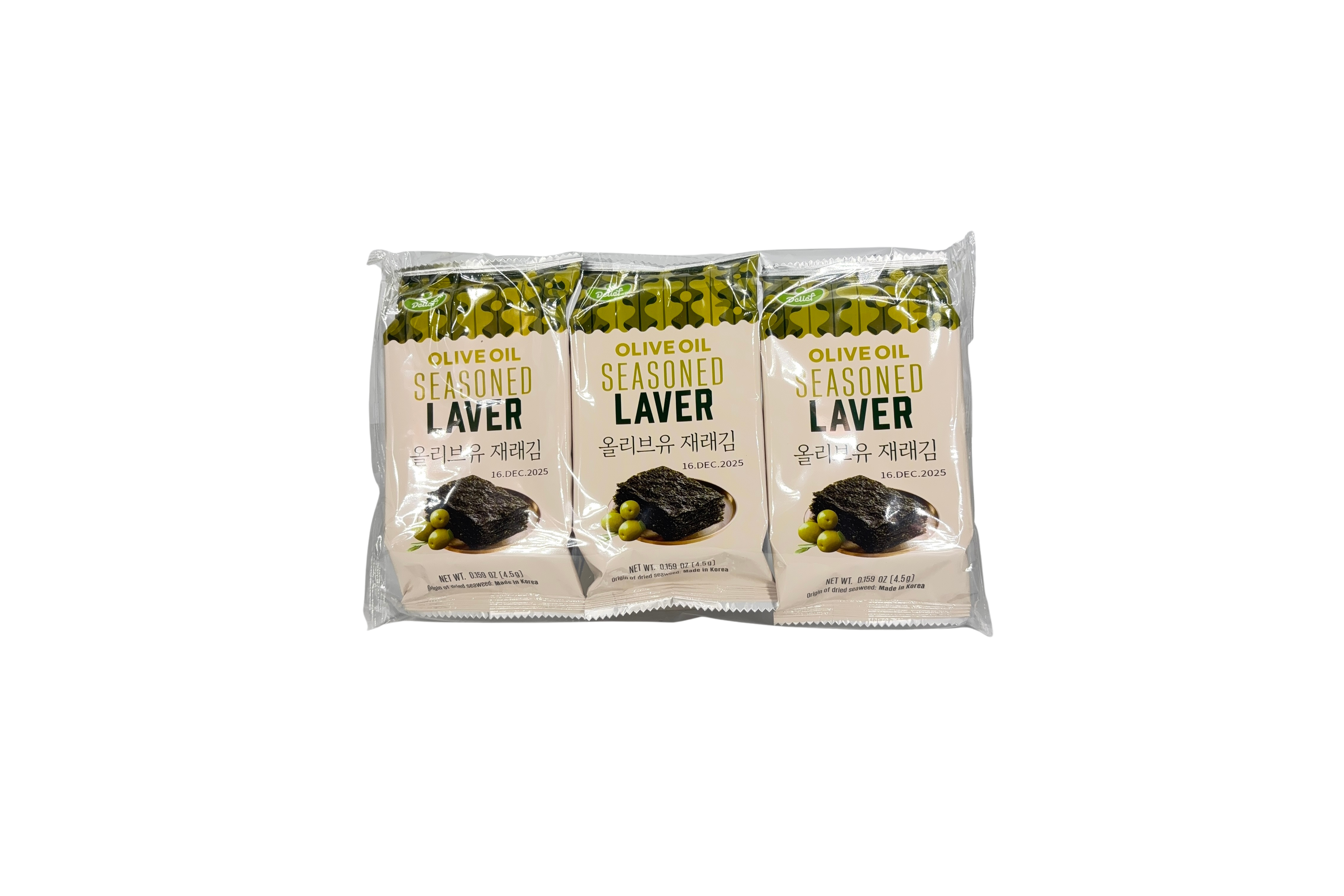 Delief Olive oil seasoned Seaweed, VPE: 3x4,5g, VKE: 12x(3x4,5g)