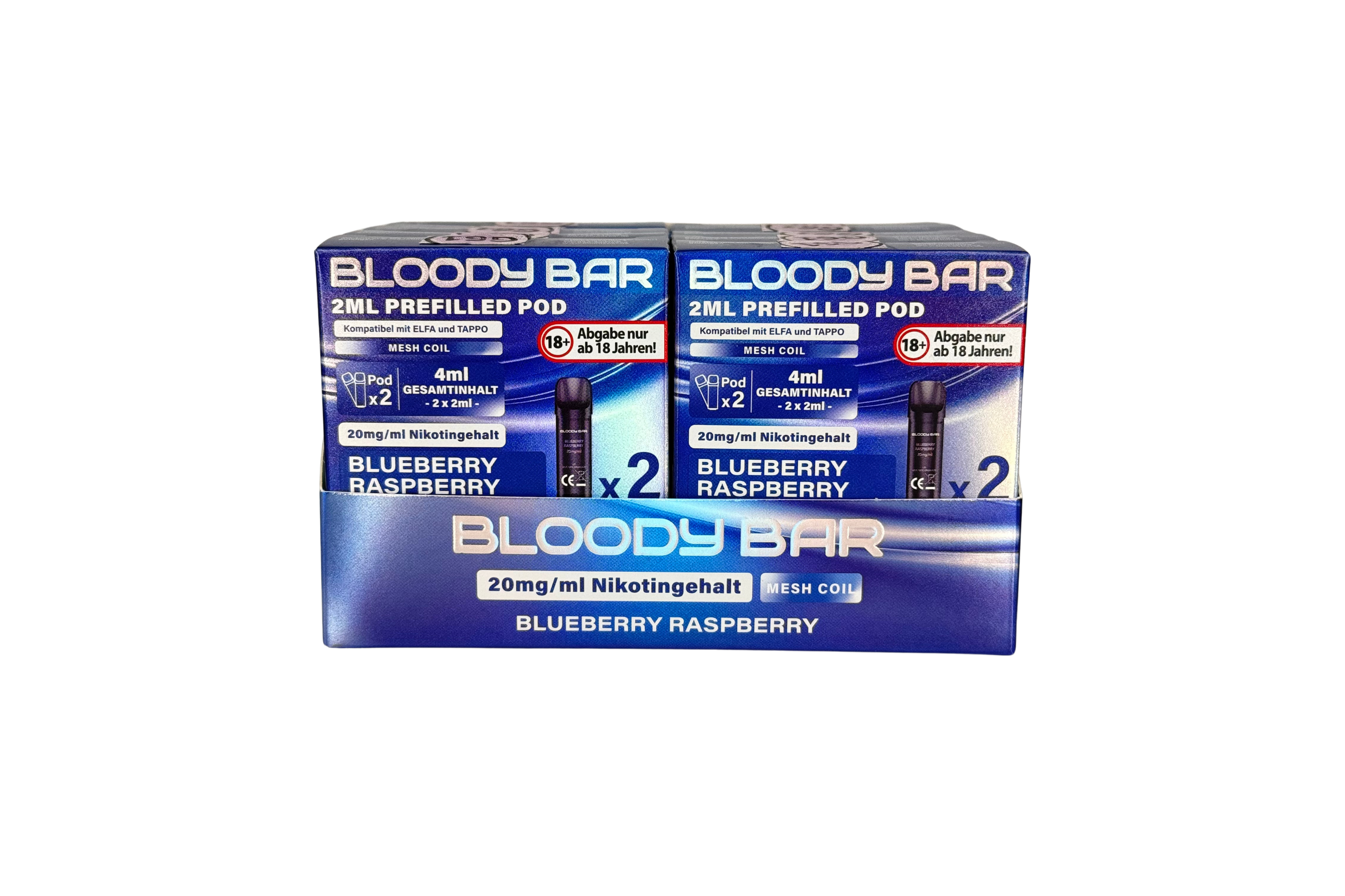 Bloody Bar Prefilled Pod - Blueberry Raspberry - 20mg/ml Nikotin