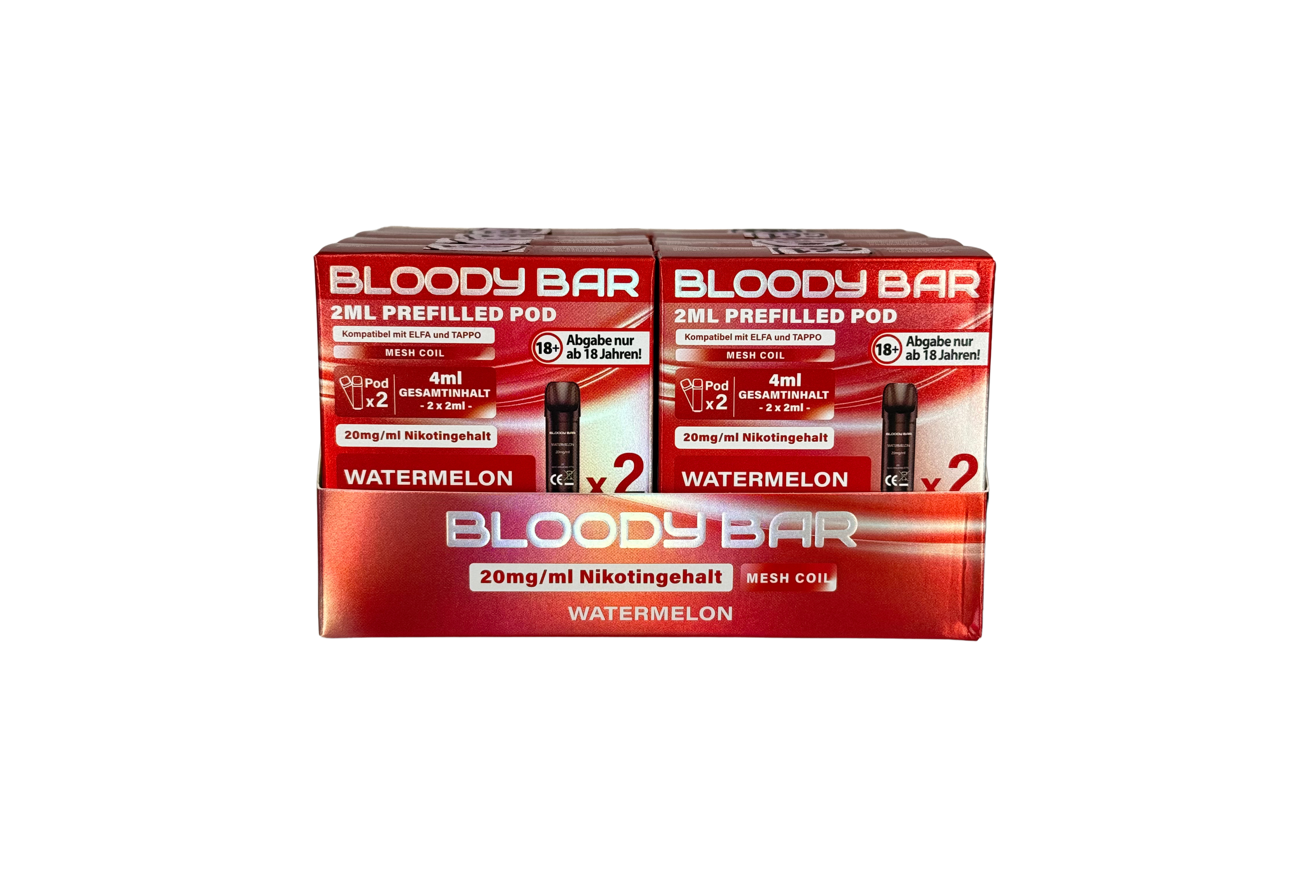 Bloody Bar Prefilled Pod - Watermelon - 20mg/ml Nikotin